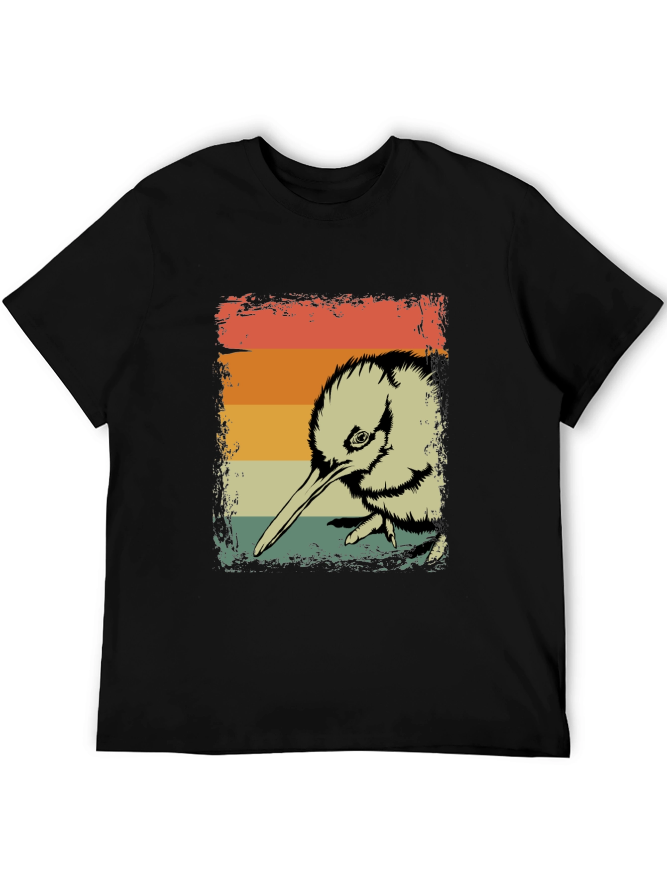 Retro Kiwi Bird Graphic T-Shirt