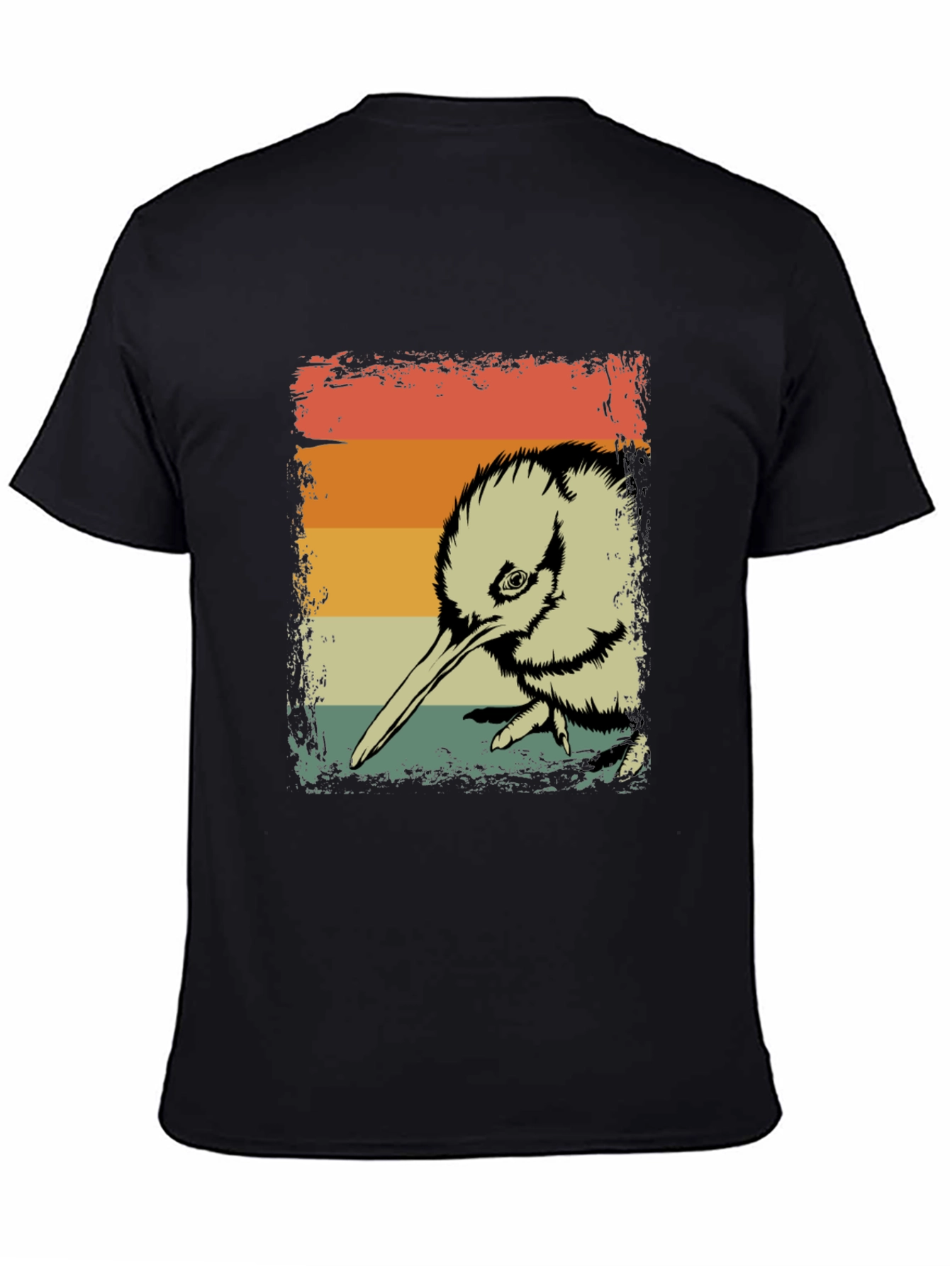 Retro Kiwi Bird Graphic T-Shirt