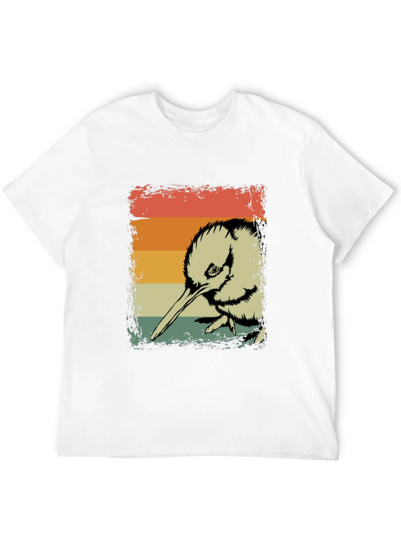 Retro Kiwi Bird Graphic T-Shirt