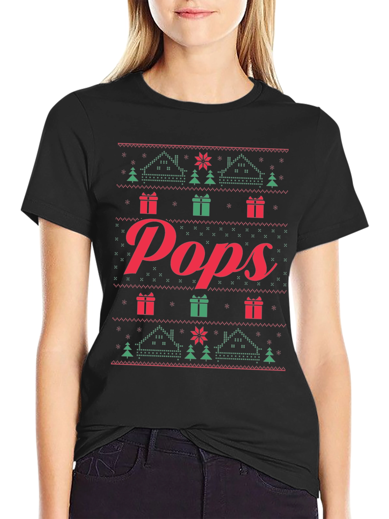 Pops Ugly Christmas Sweater T-Shirt