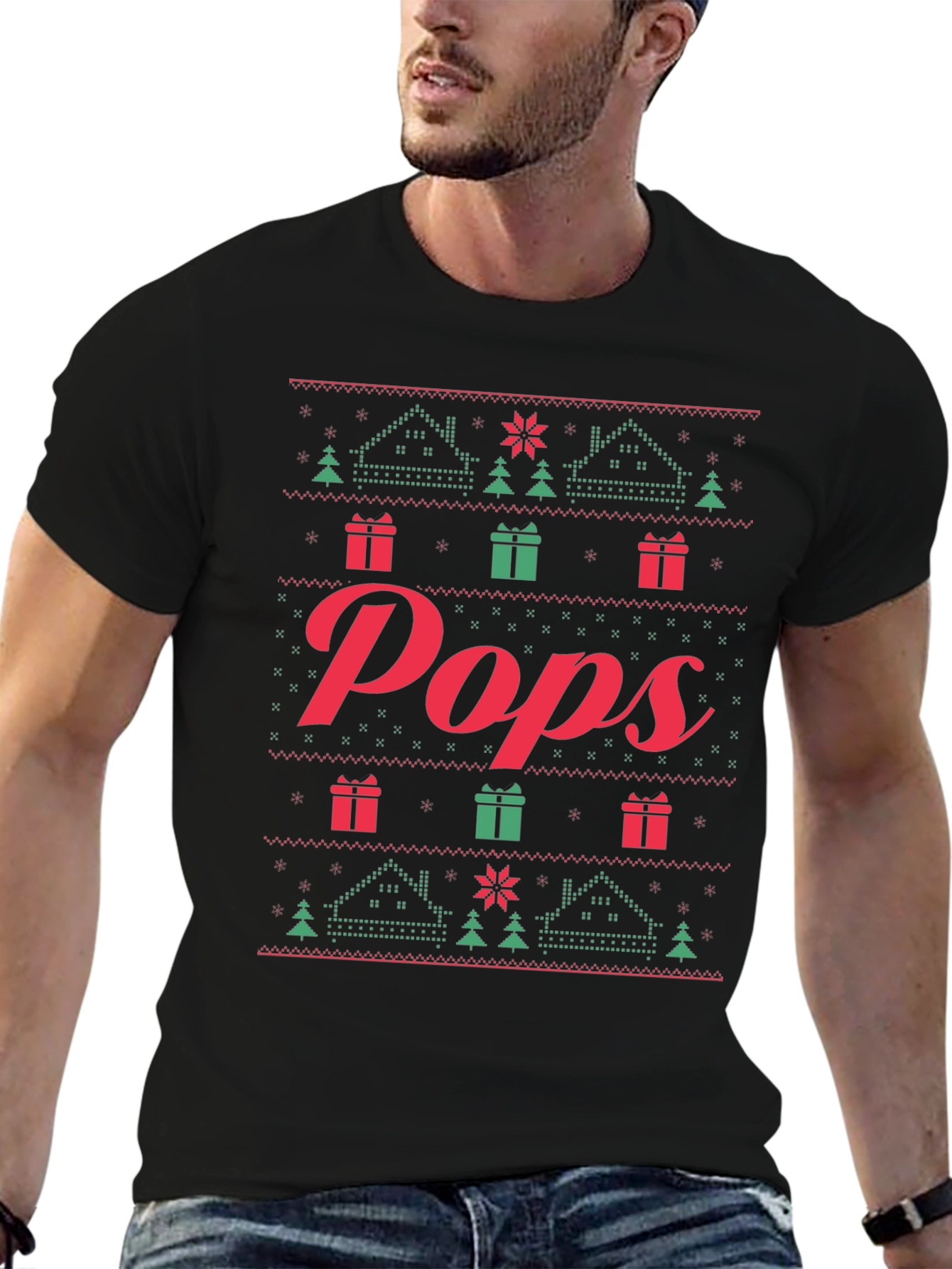 Pops Ugly Christmas Sweater T-Shirt
