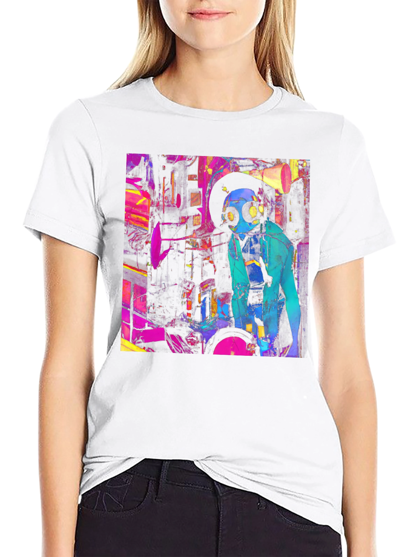 Cyberpunk T-Shirt - Vibrant Graphic Tee