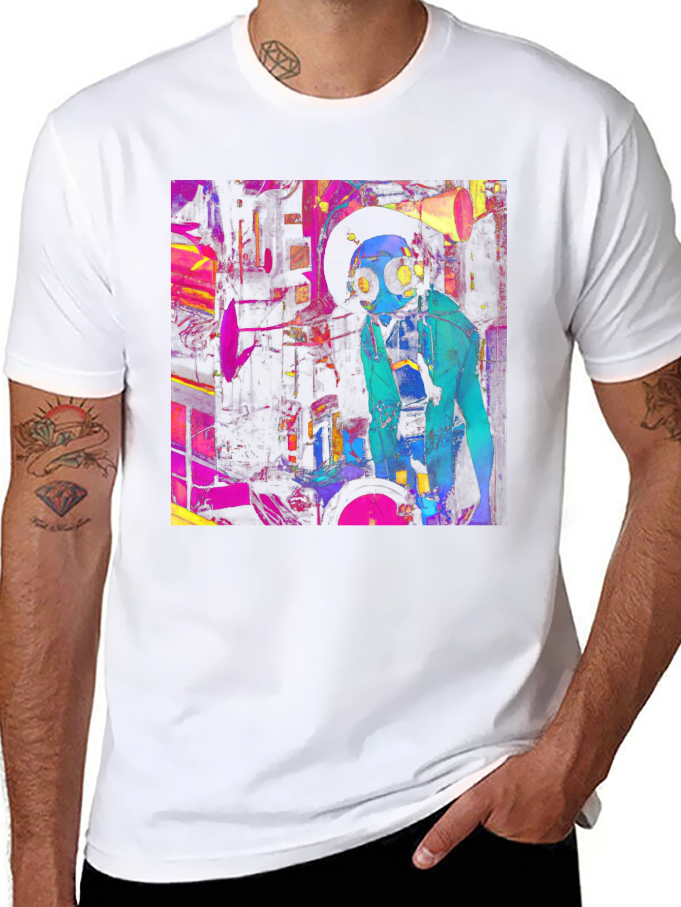 Cyberpunk T-Shirt - Vibrant Graphic Tee