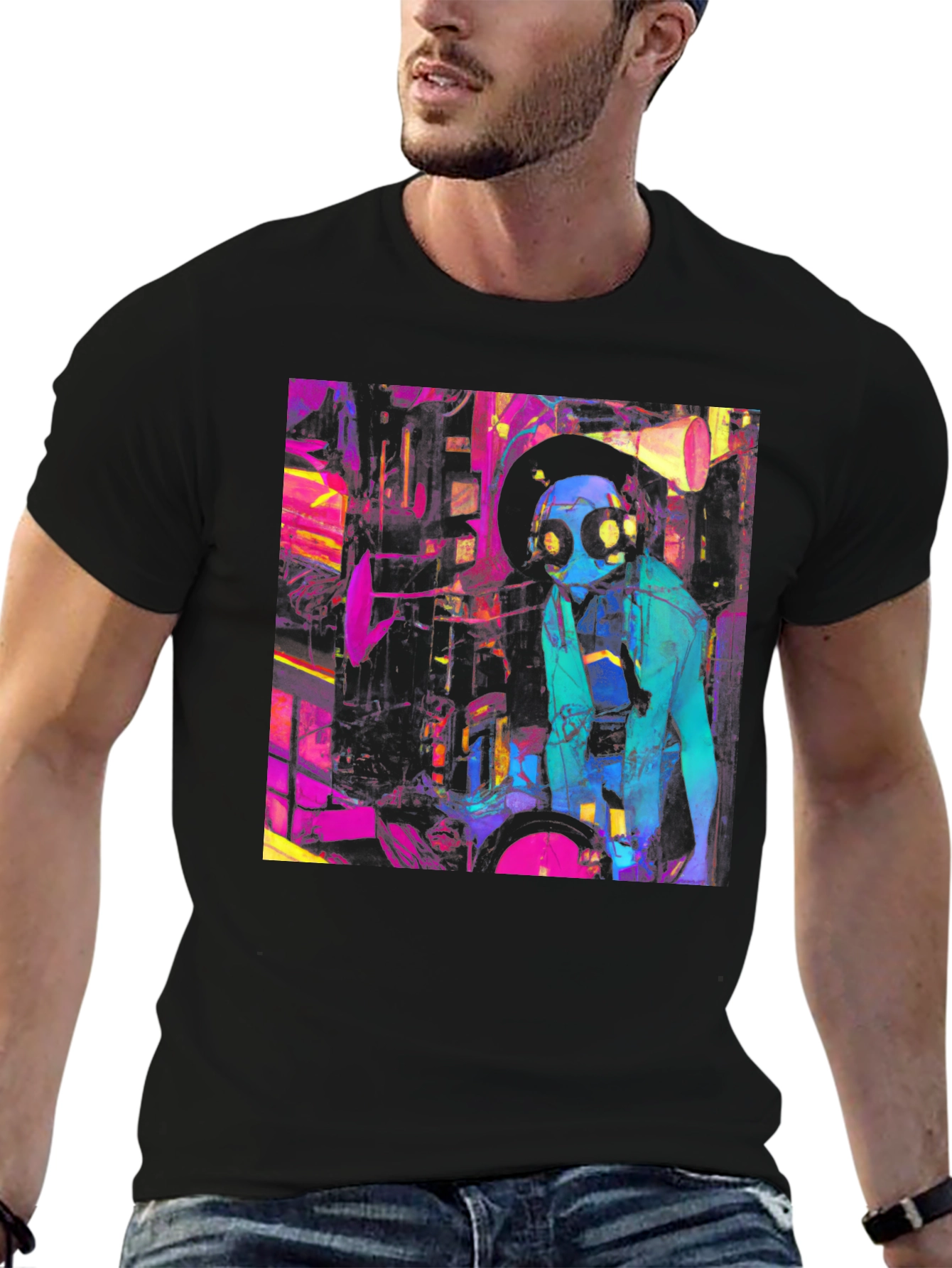 Cyberpunk T-Shirt - Vibrant Graphic Tee