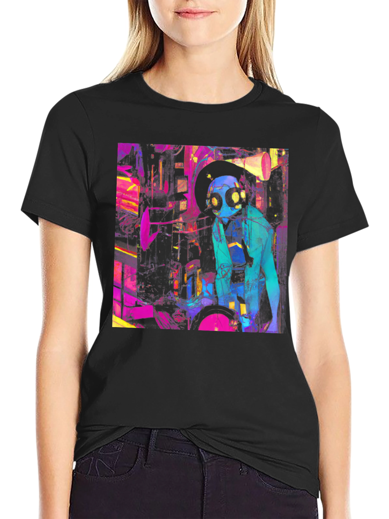 Cyberpunk T-Shirt - Vibrant Graphic Tee