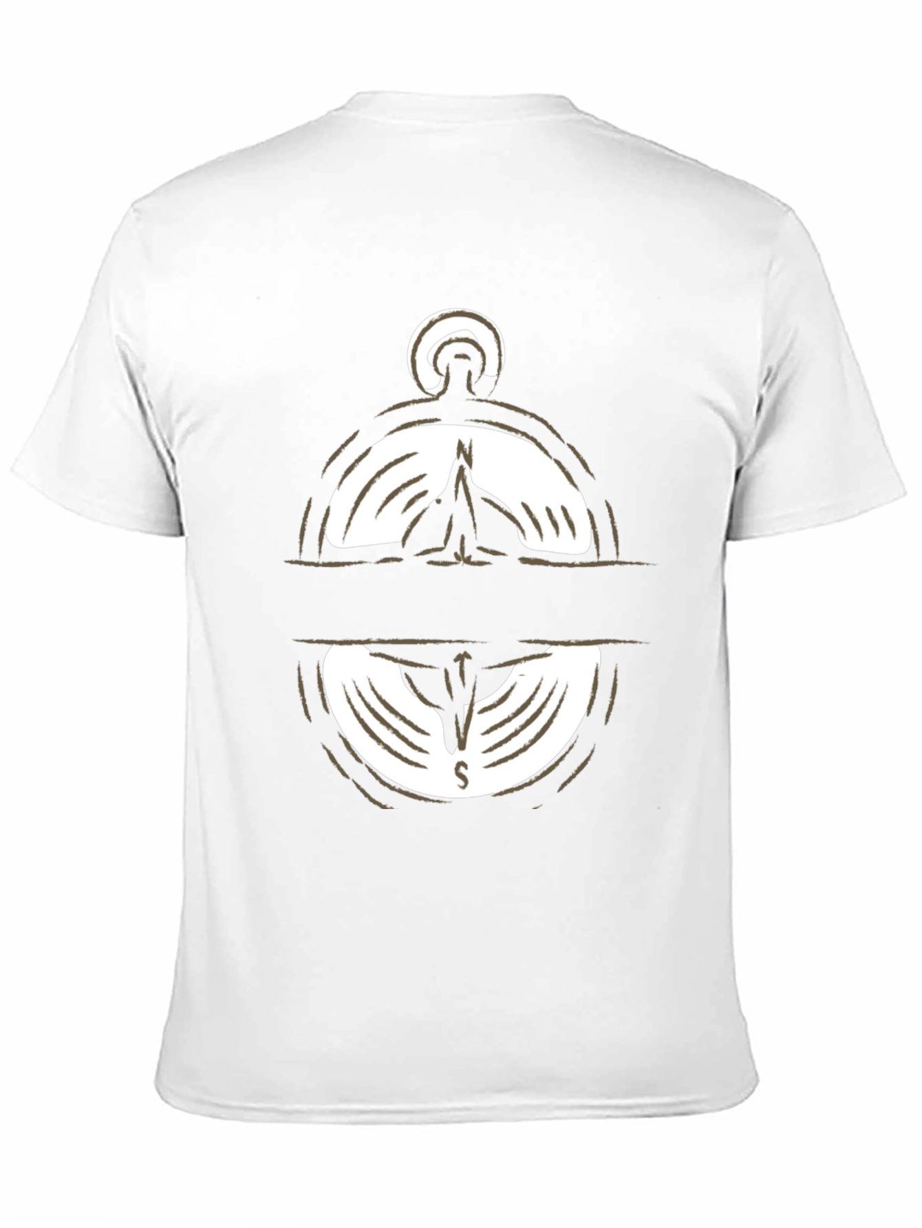 Compass Graphic Print T-Shirt