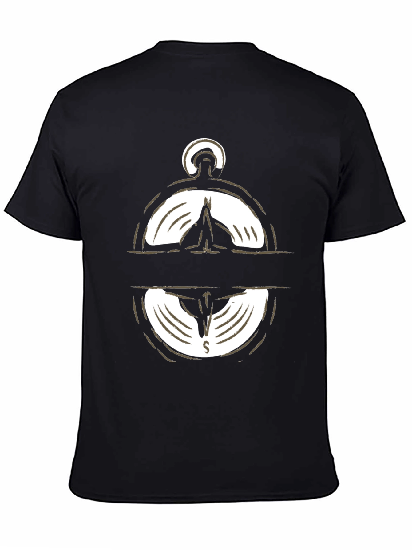 Compass Graphic Print T-Shirt
