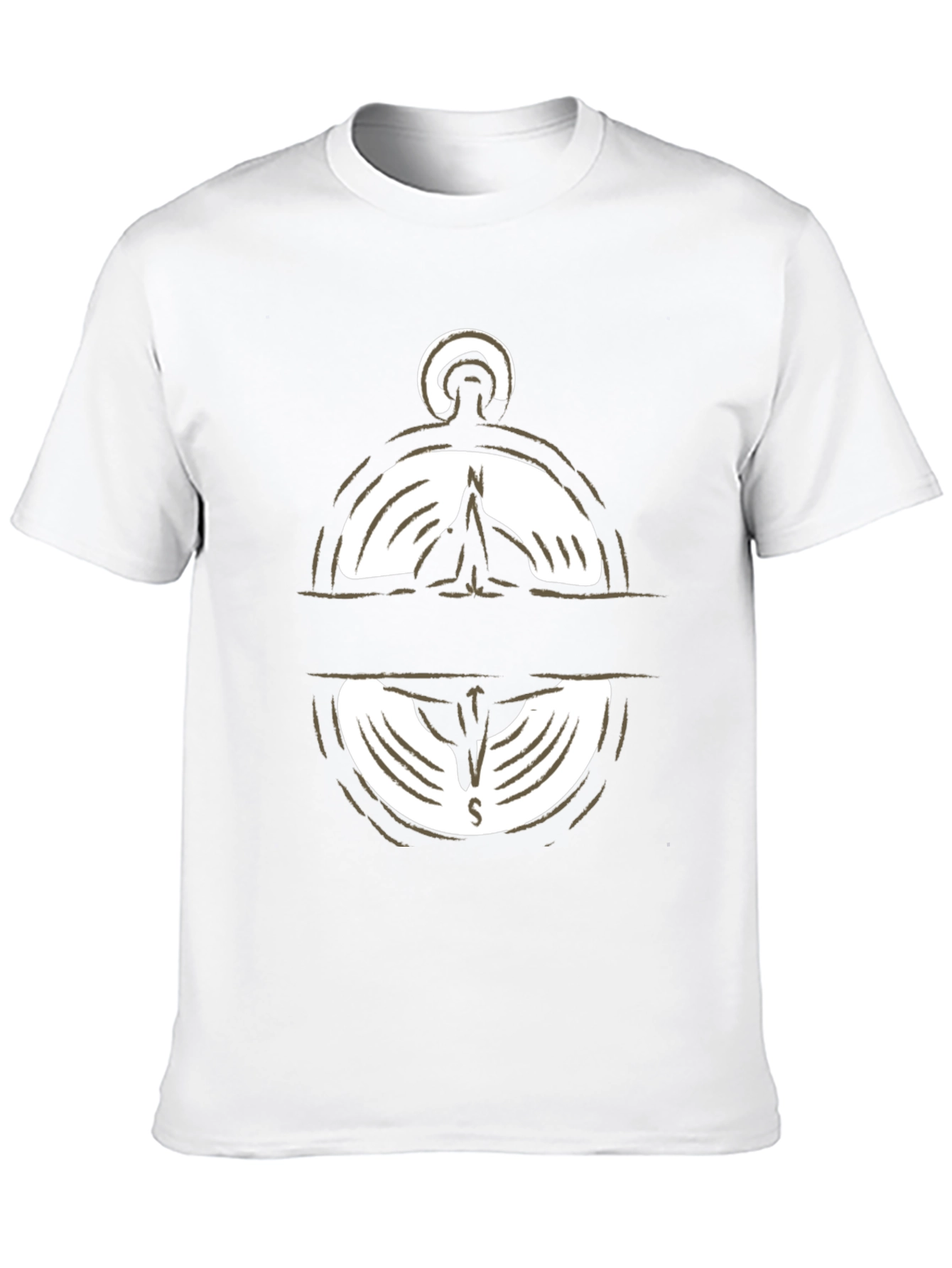 Compass Graphic Print T-Shirt