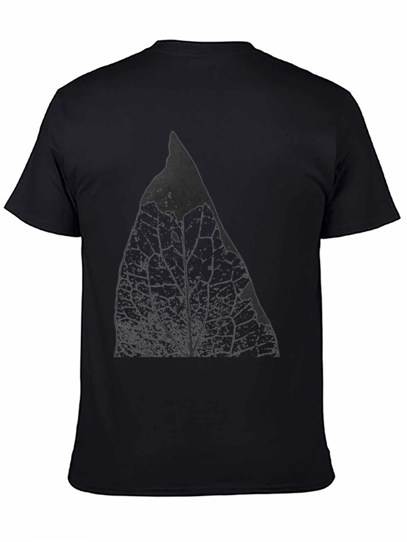 Leaf Print Black T-Shirt - Stylish Casual Wear