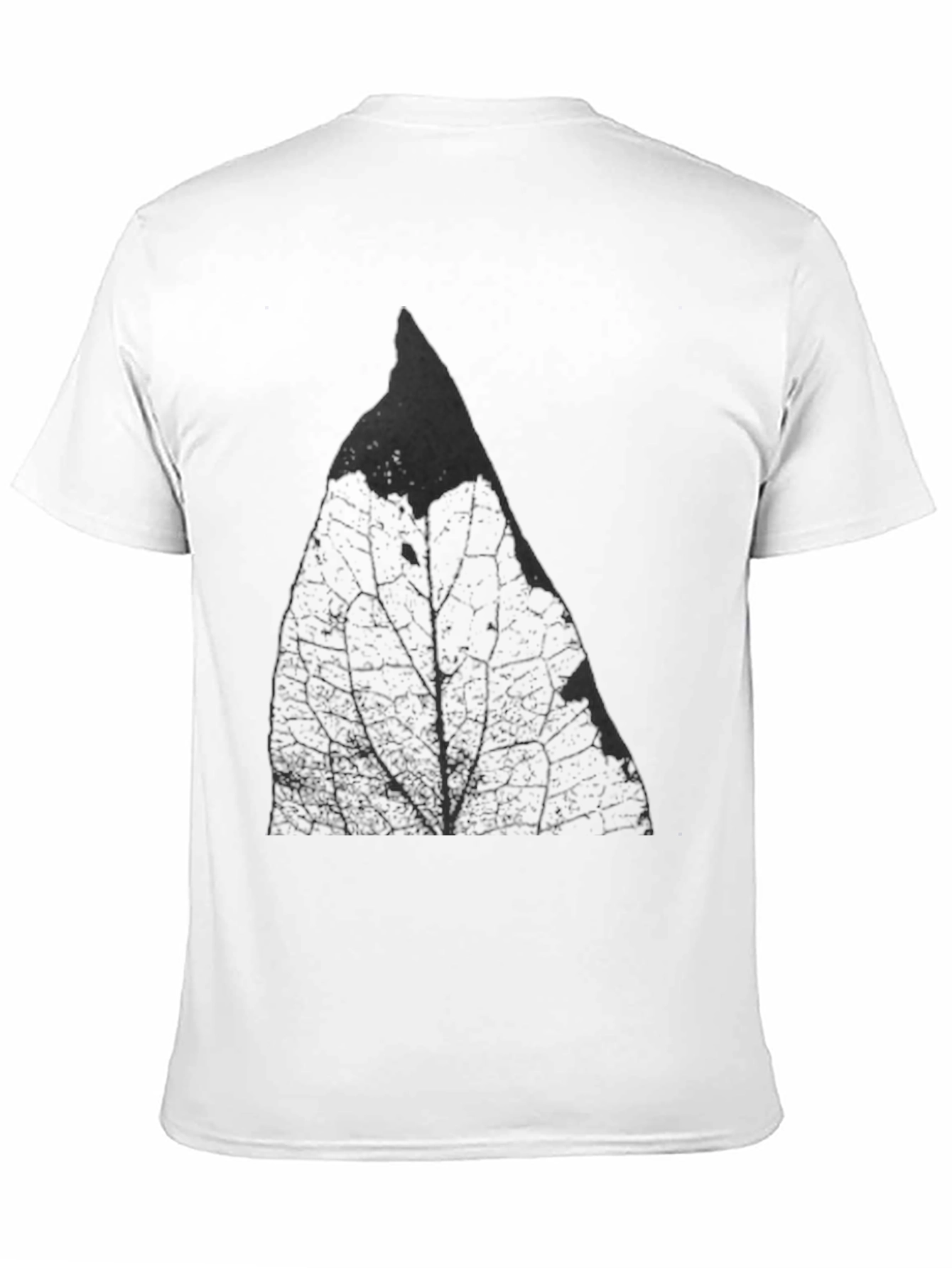 Leaf Print Black T-Shirt - Stylish Casual Wear