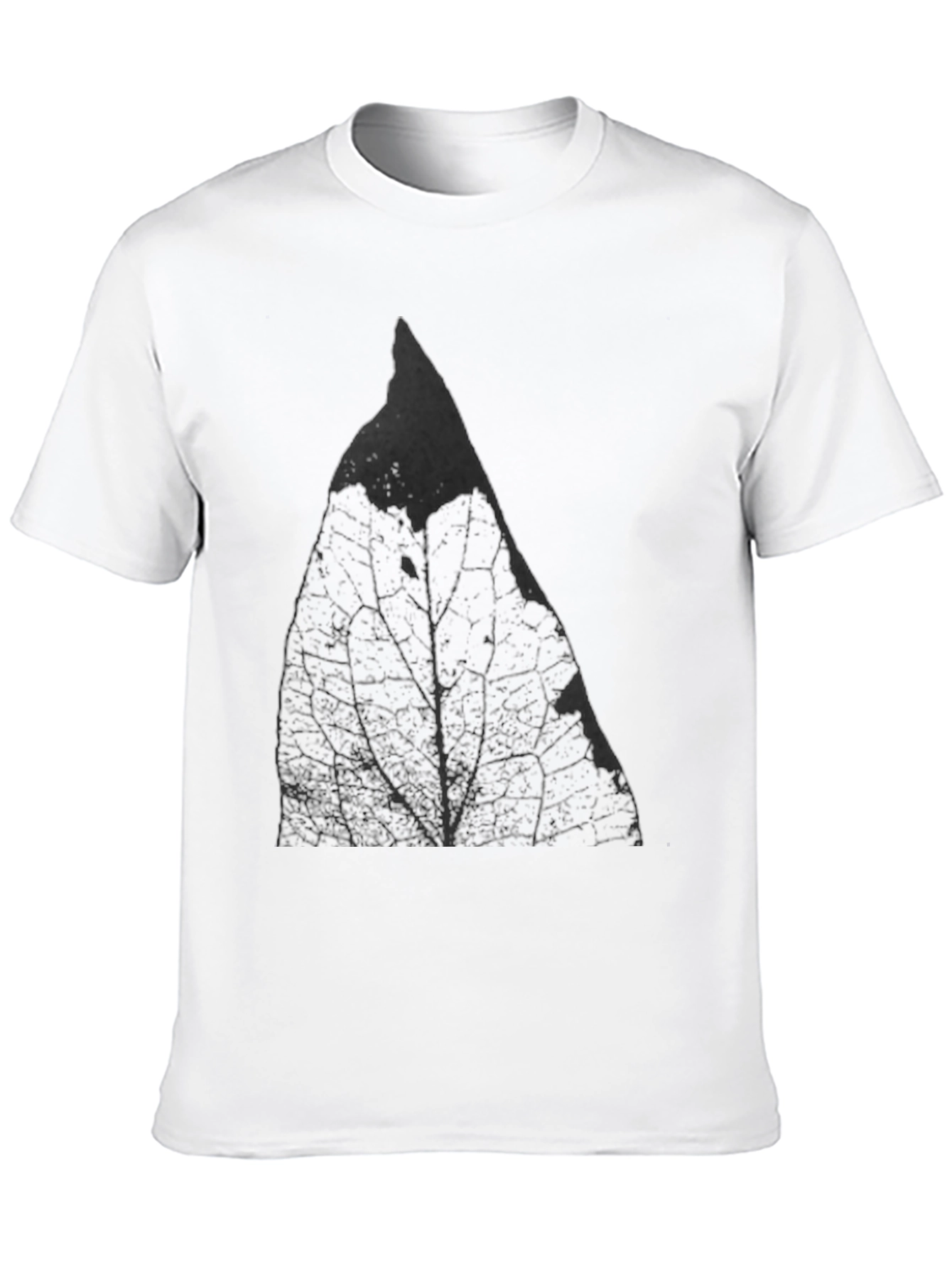 Leaf Print Black T-Shirt - Stylish Casual Wear