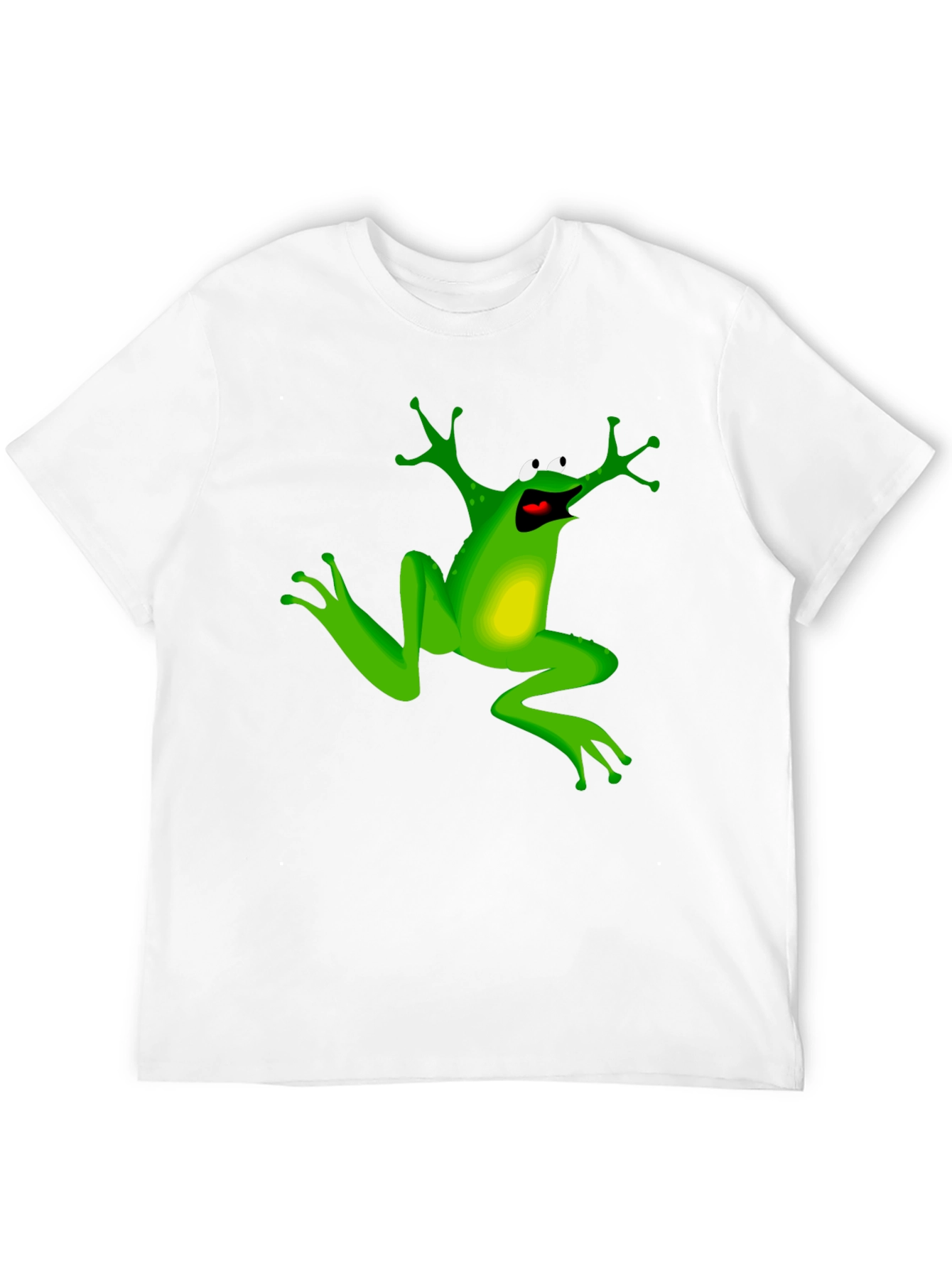 Funny Frog Graphic T-Shirt - Black