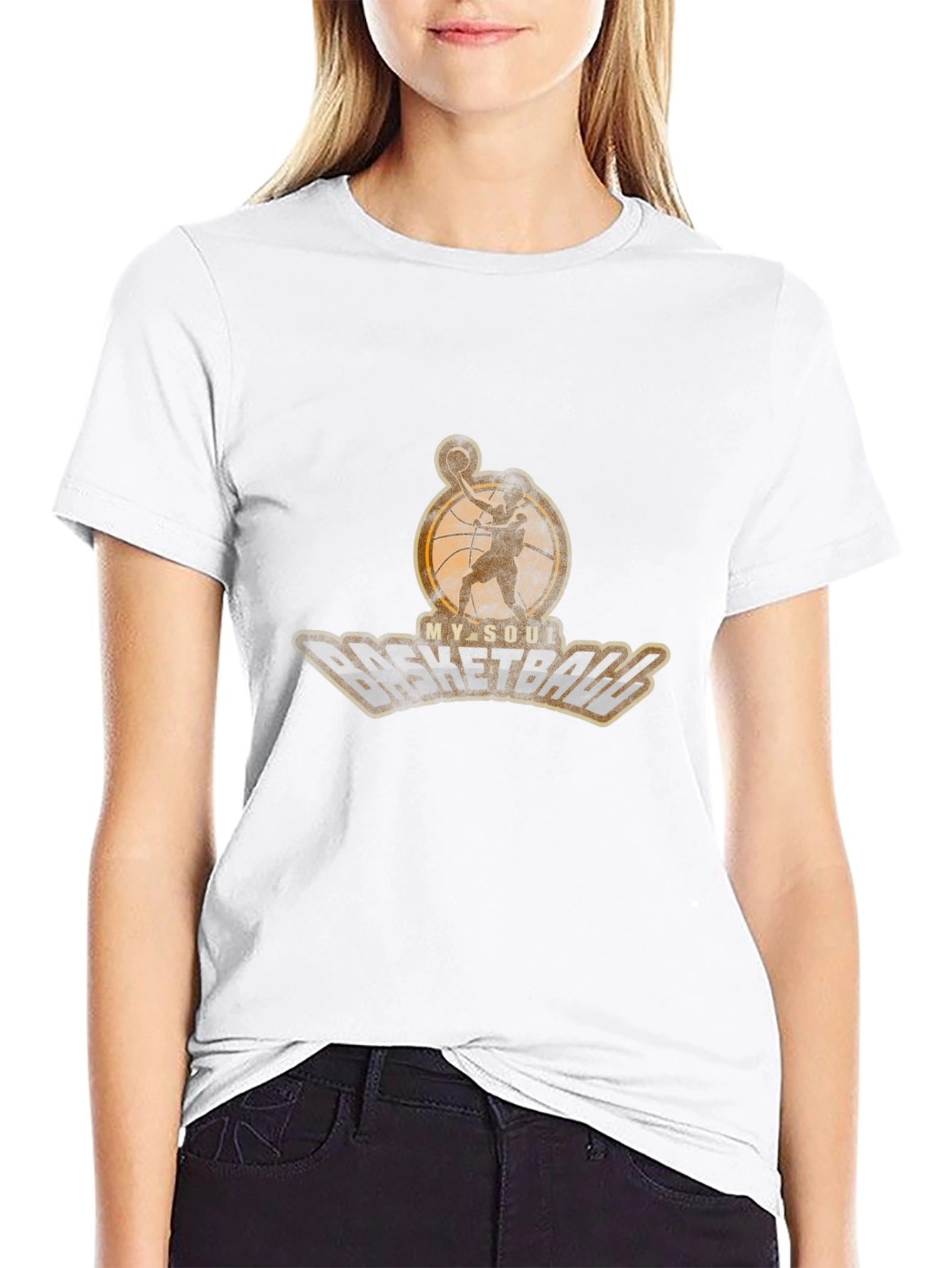 My Soul Basketball Graphic T-Shirt - Black