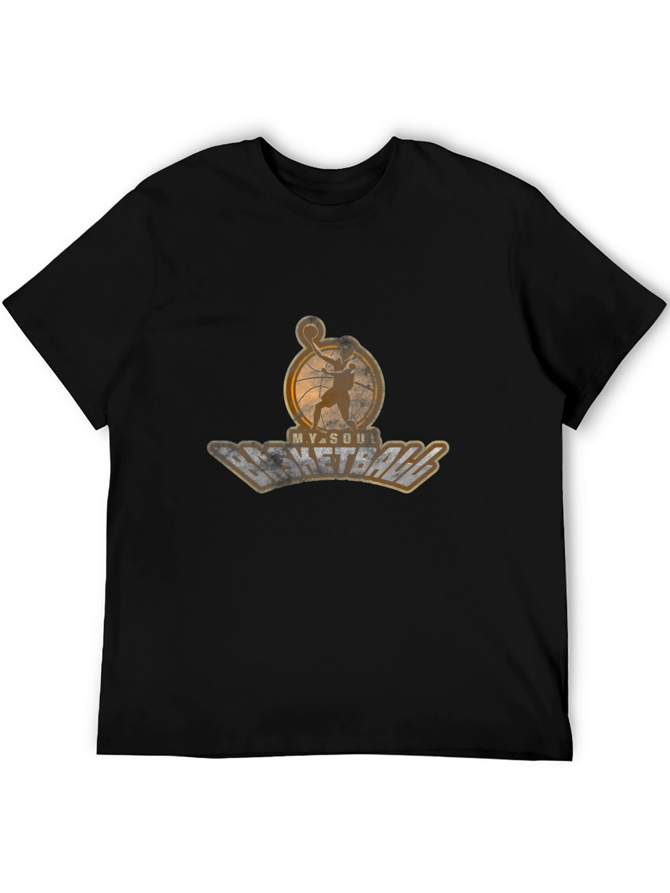 My Soul Basketball Graphic T-Shirt - Black