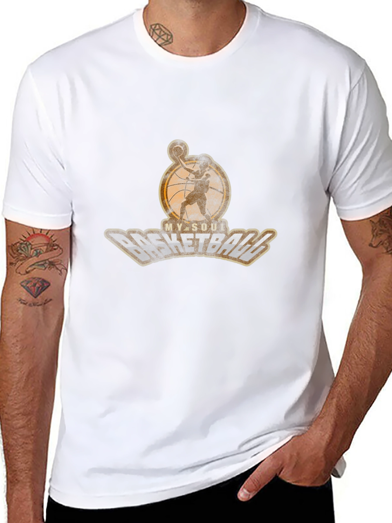 My Soul Basketball Graphic T-Shirt - Black