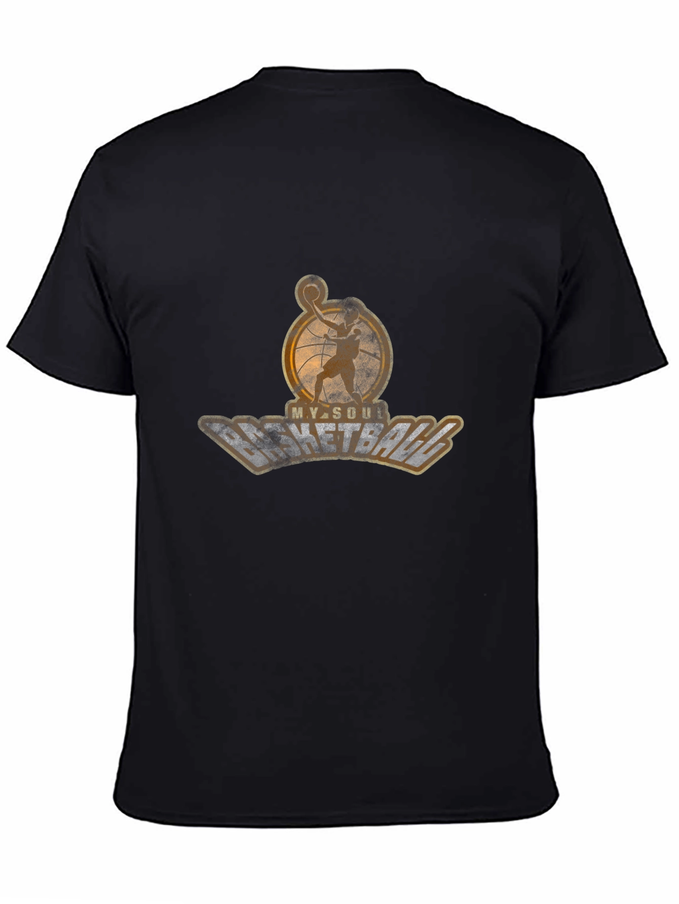 My Soul Basketball Graphic T-Shirt - Black