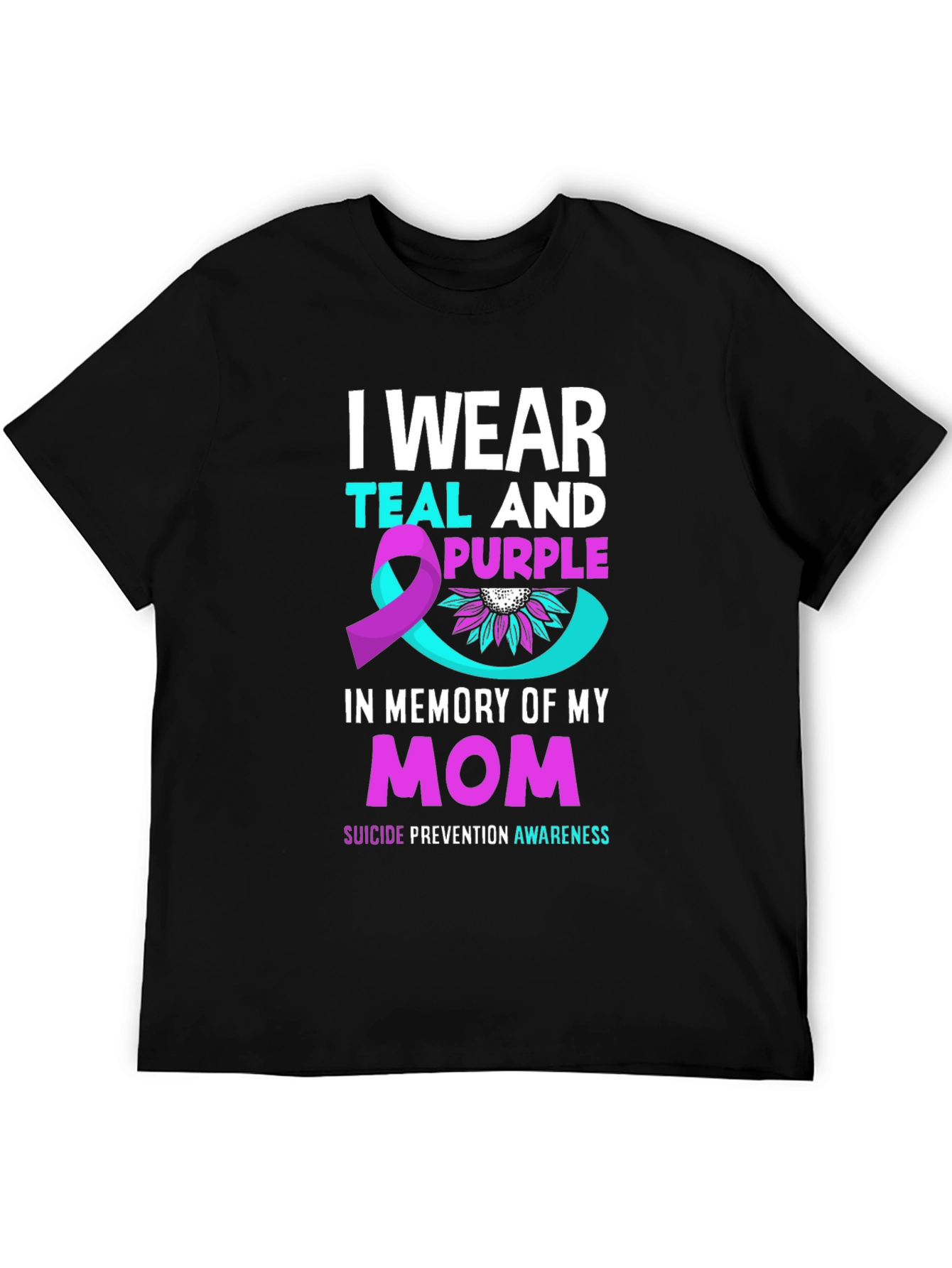Teal and Purple Suicide Awareness T-Shirt