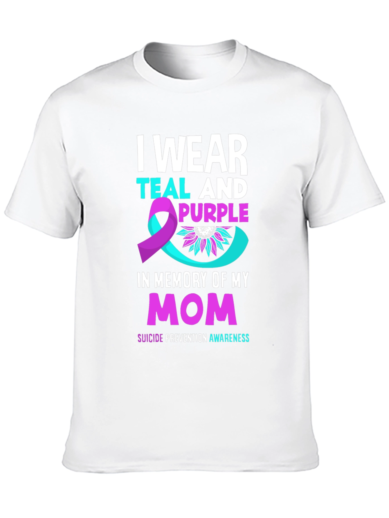 Teal and Purple Suicide Awareness T-Shirt