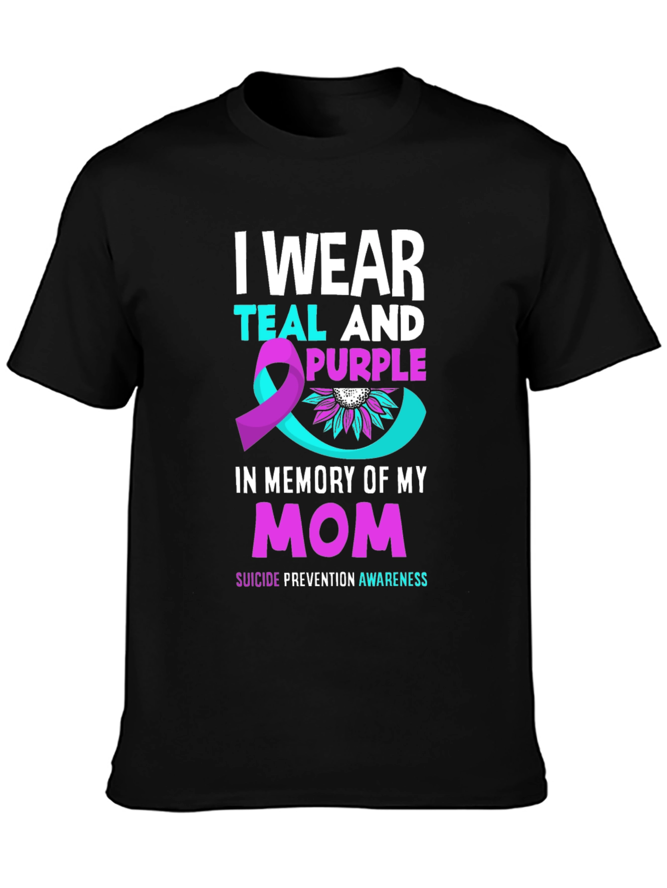 Teal and Purple Suicide Awareness T-Shirt