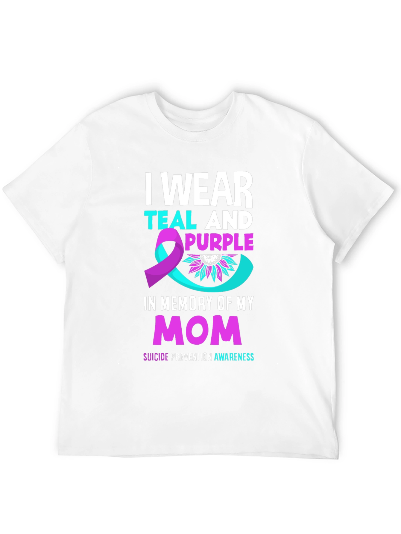 Teal and Purple Suicide Awareness T-Shirt