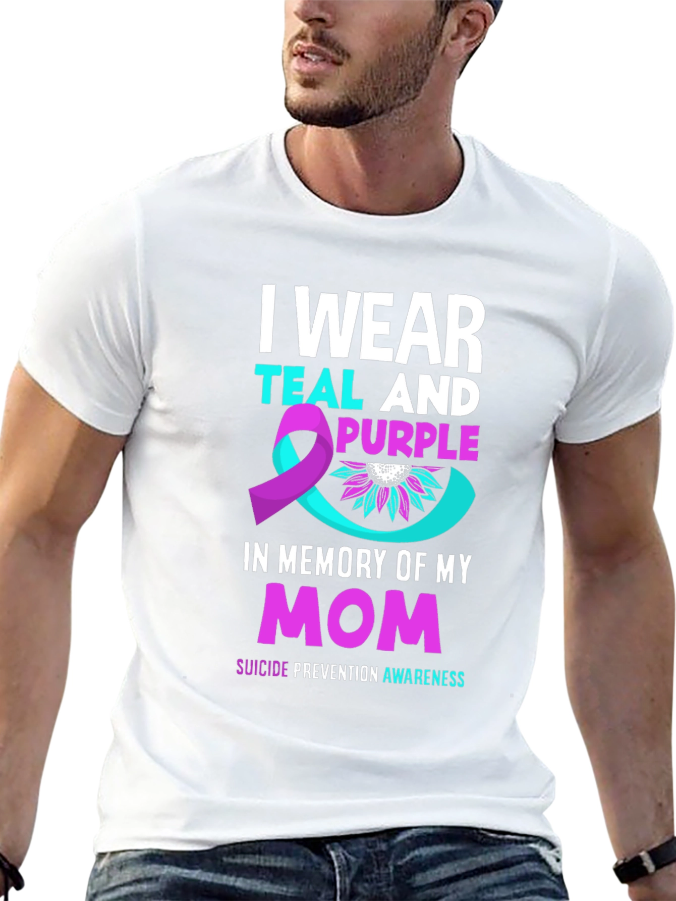 Teal and Purple Suicide Awareness T-Shirt