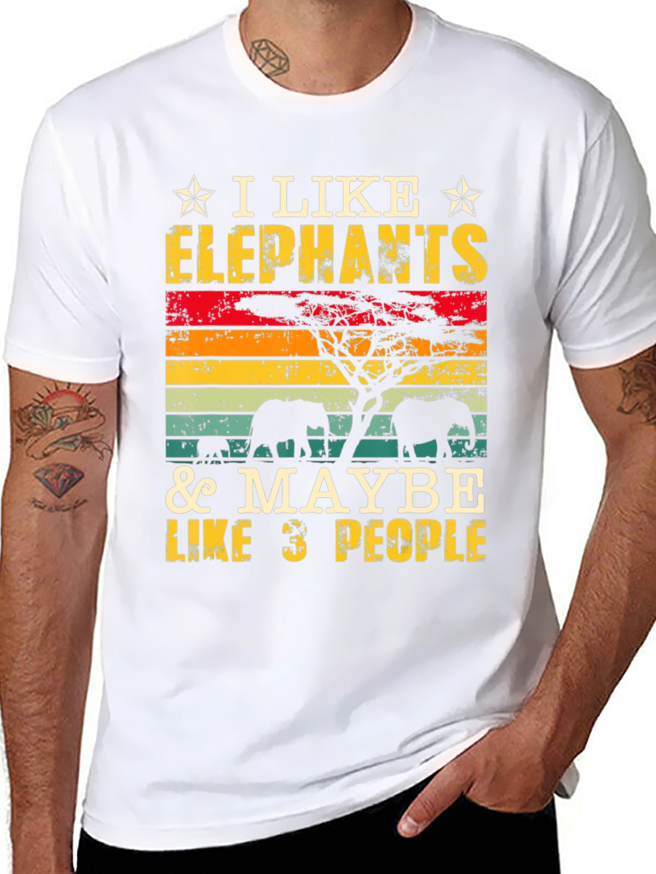 I Like Elephants Graphic T-Shirt