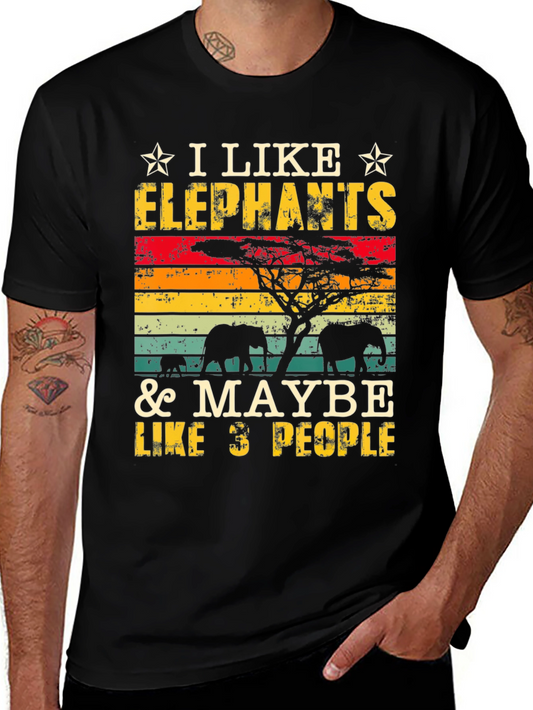 I Like Elephants Graphic T-Shirt