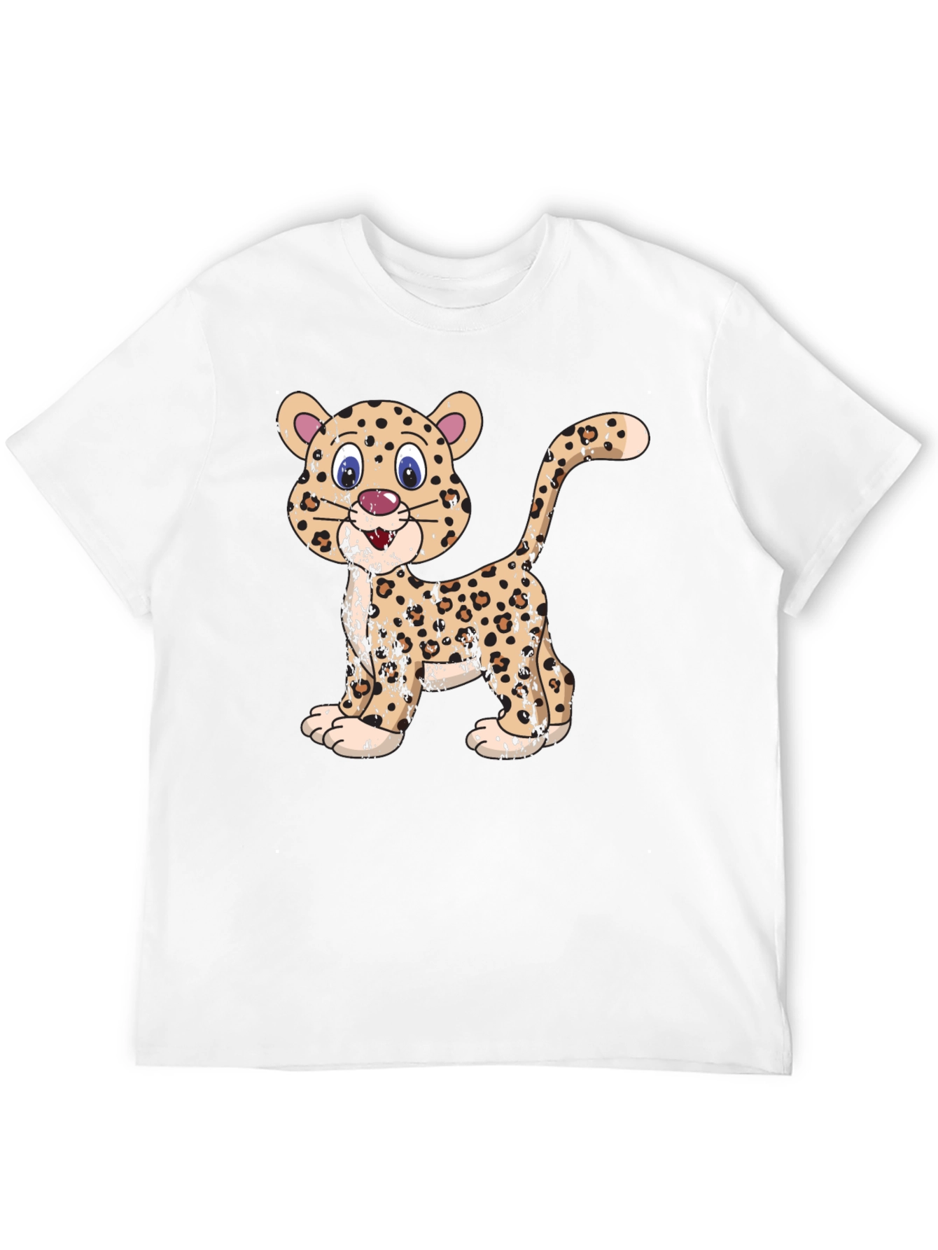 Leopard Graphic Black T-Shirt