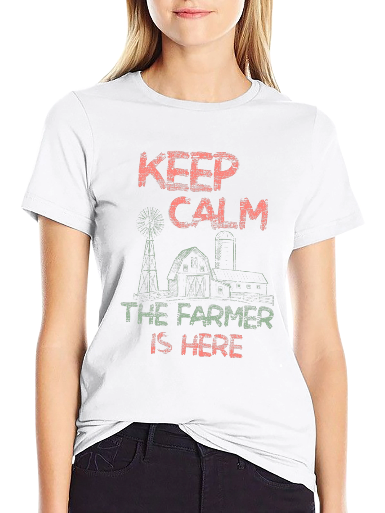 Keep Calm The Farmer is Here T-Shirt
