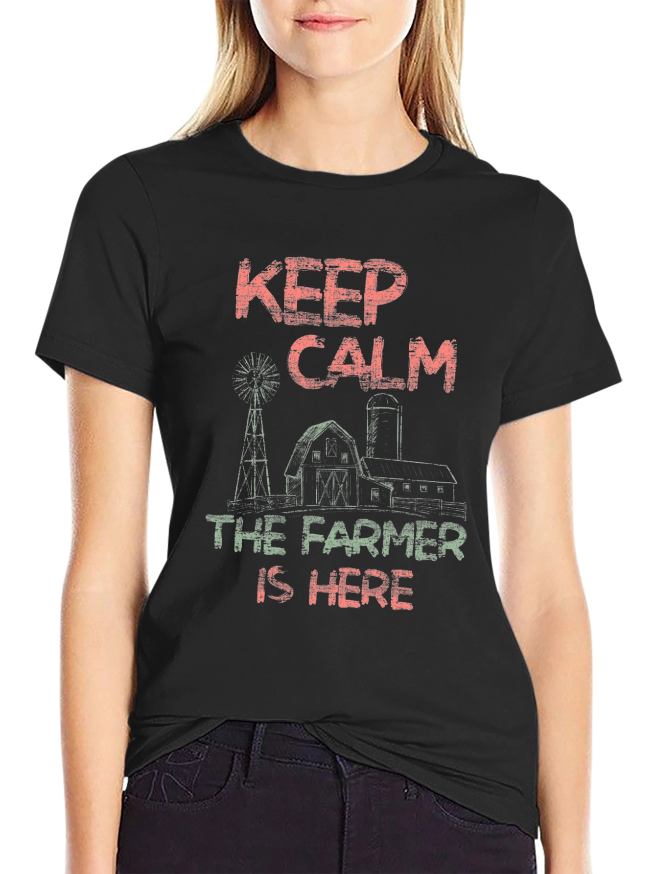 Keep Calm The Farmer is Here T-Shirt