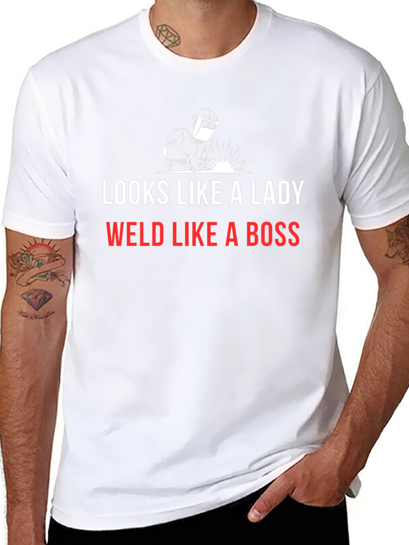 Looks Like a Lady Welds Like a Boss T-Shirt