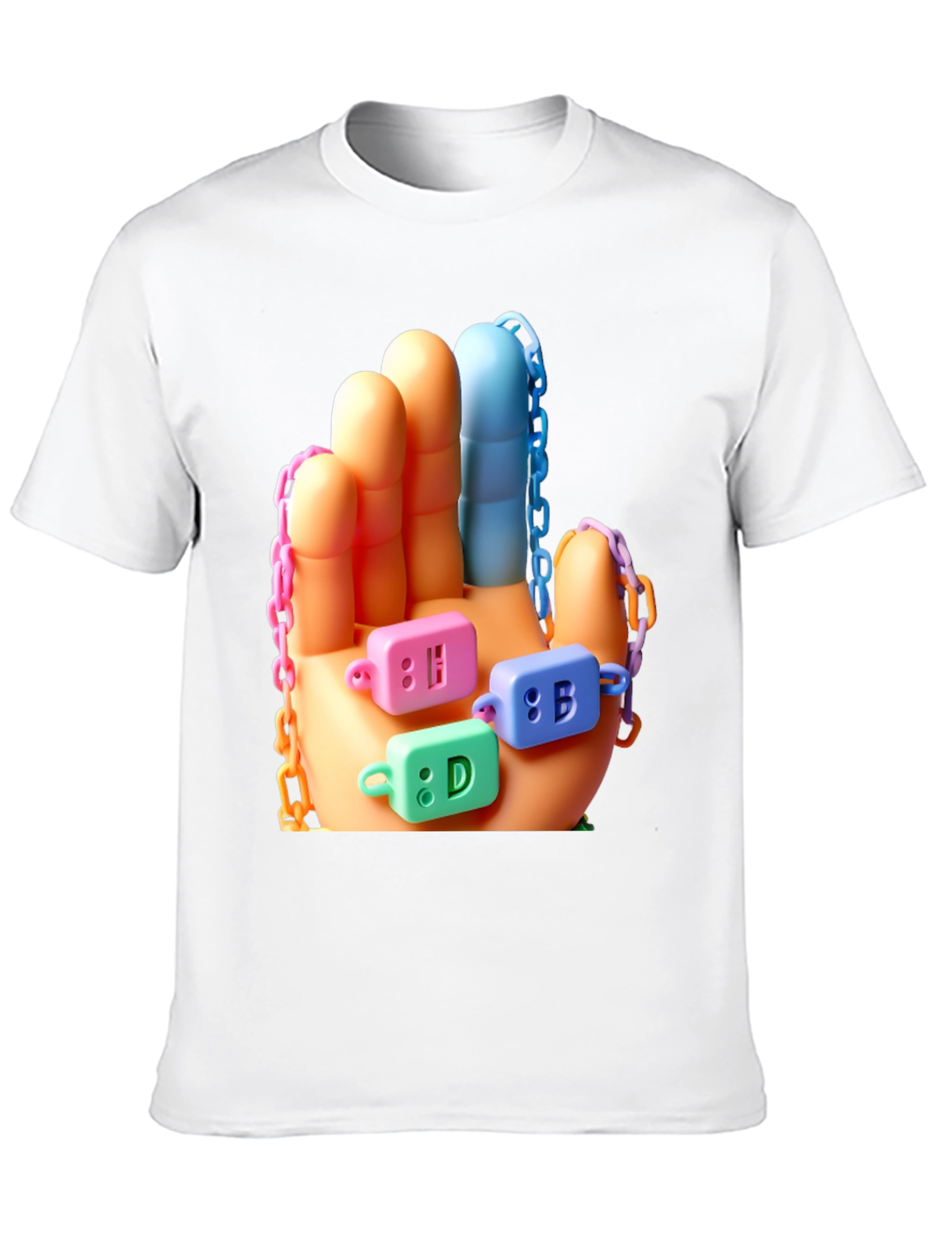 Colorful Hand Block T-Shirt