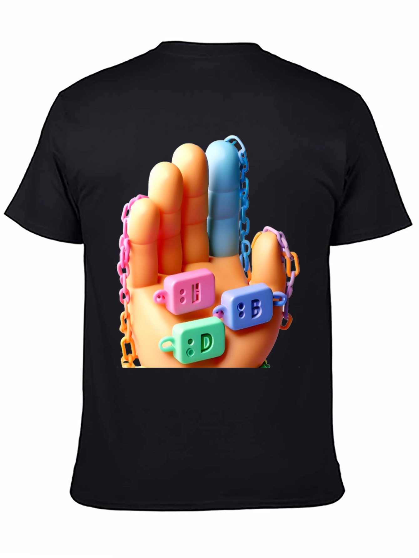 Colorful Hand Block T-Shirt