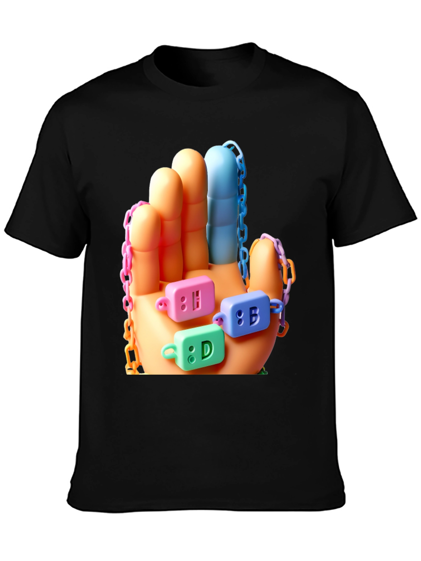 Colorful Hand Block T-Shirt