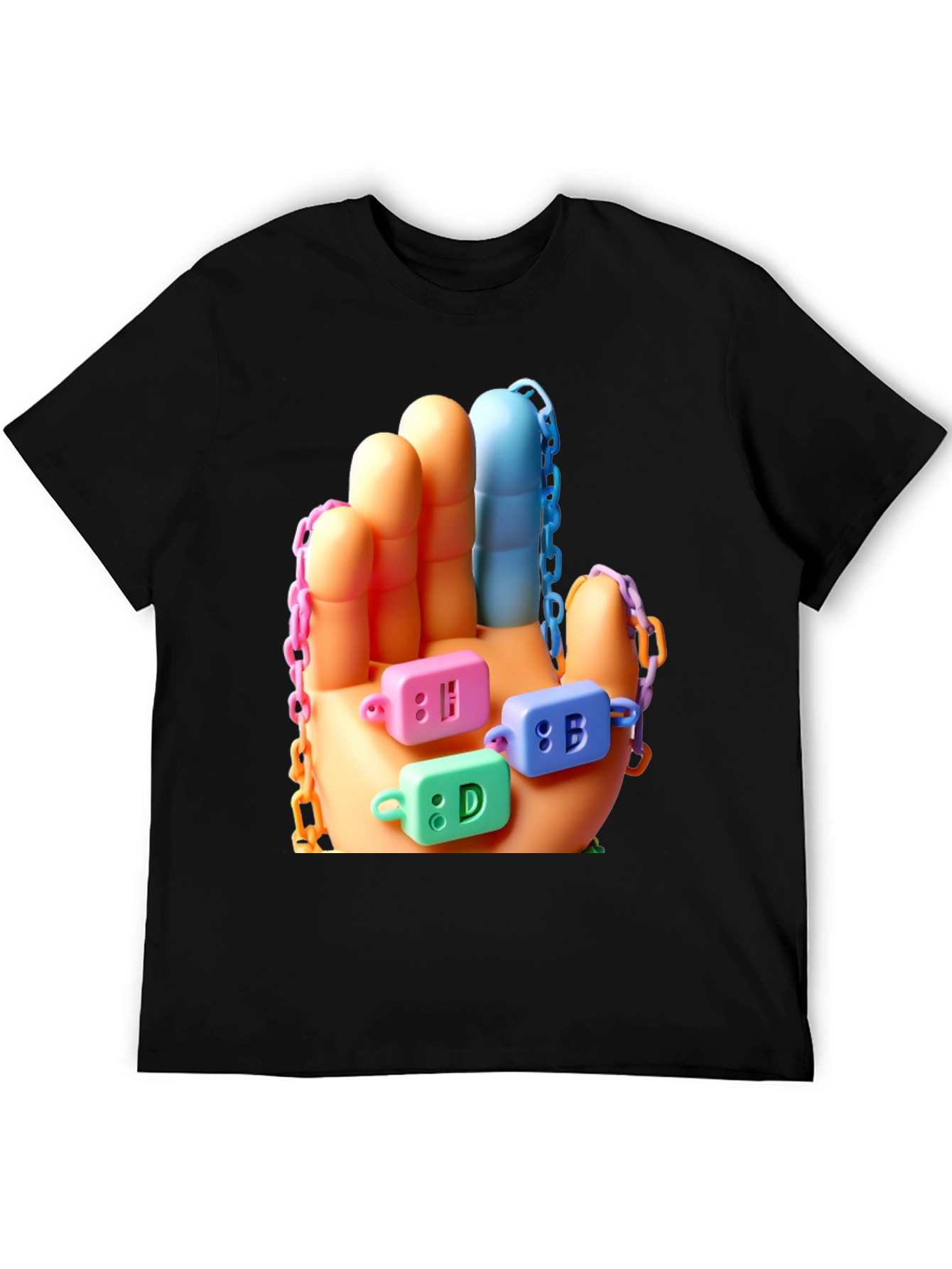 Colorful Hand Block T-Shirt
