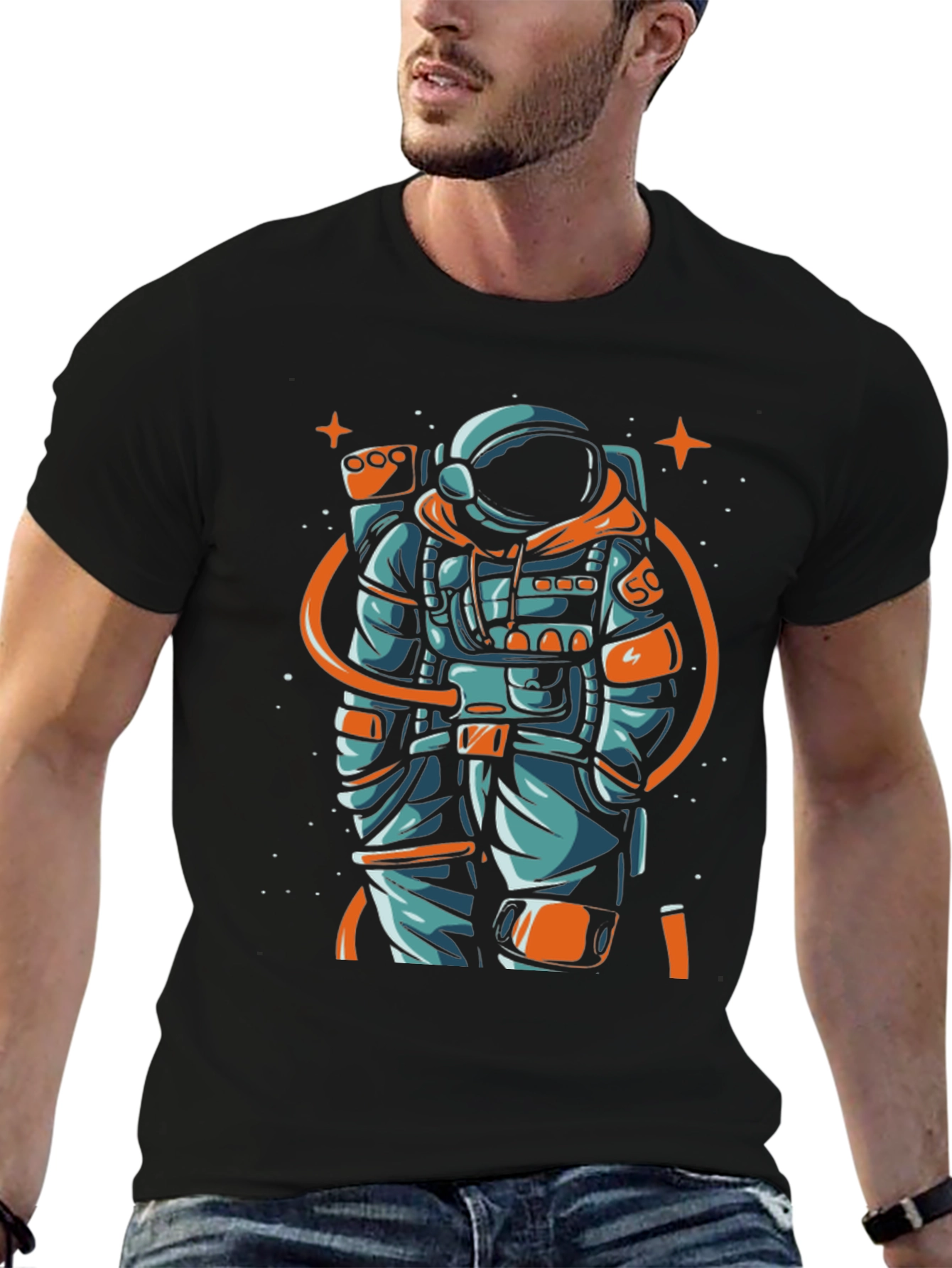 Astronaut Graphic T-Shirt - Space Lover Tee