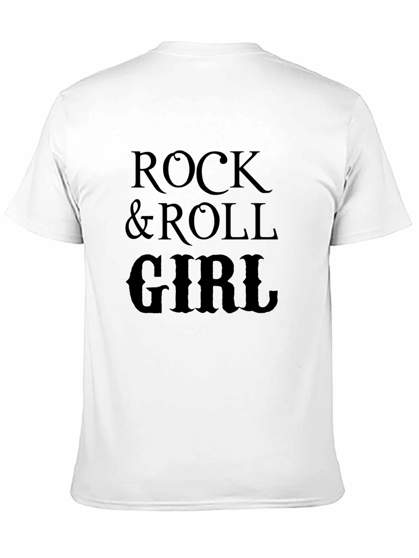 Rock & Roll Girl Black Graphic Tee