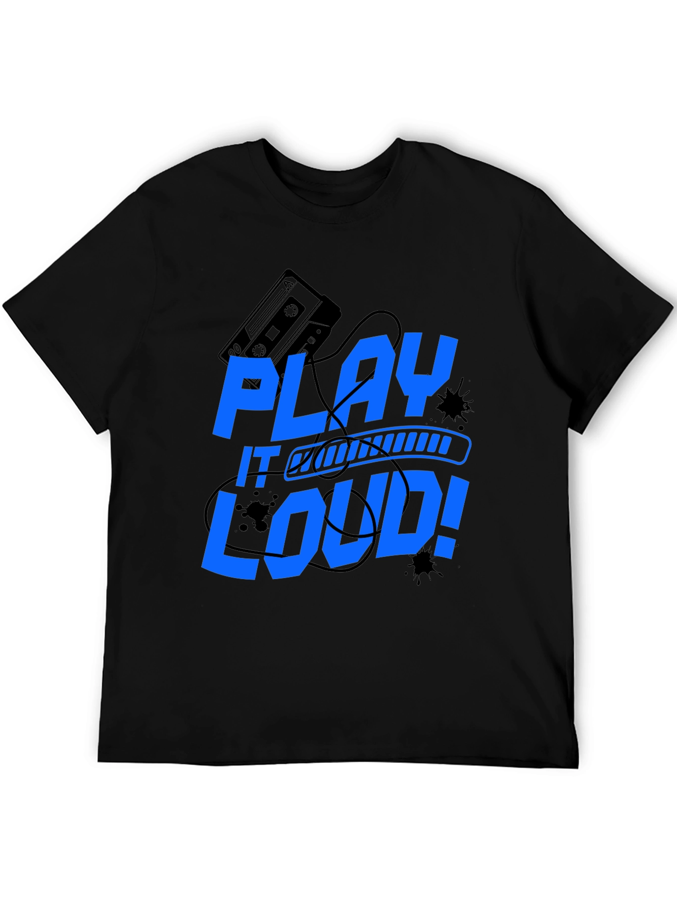 Play It Loud Graphic Tee - Music Lover Shirt