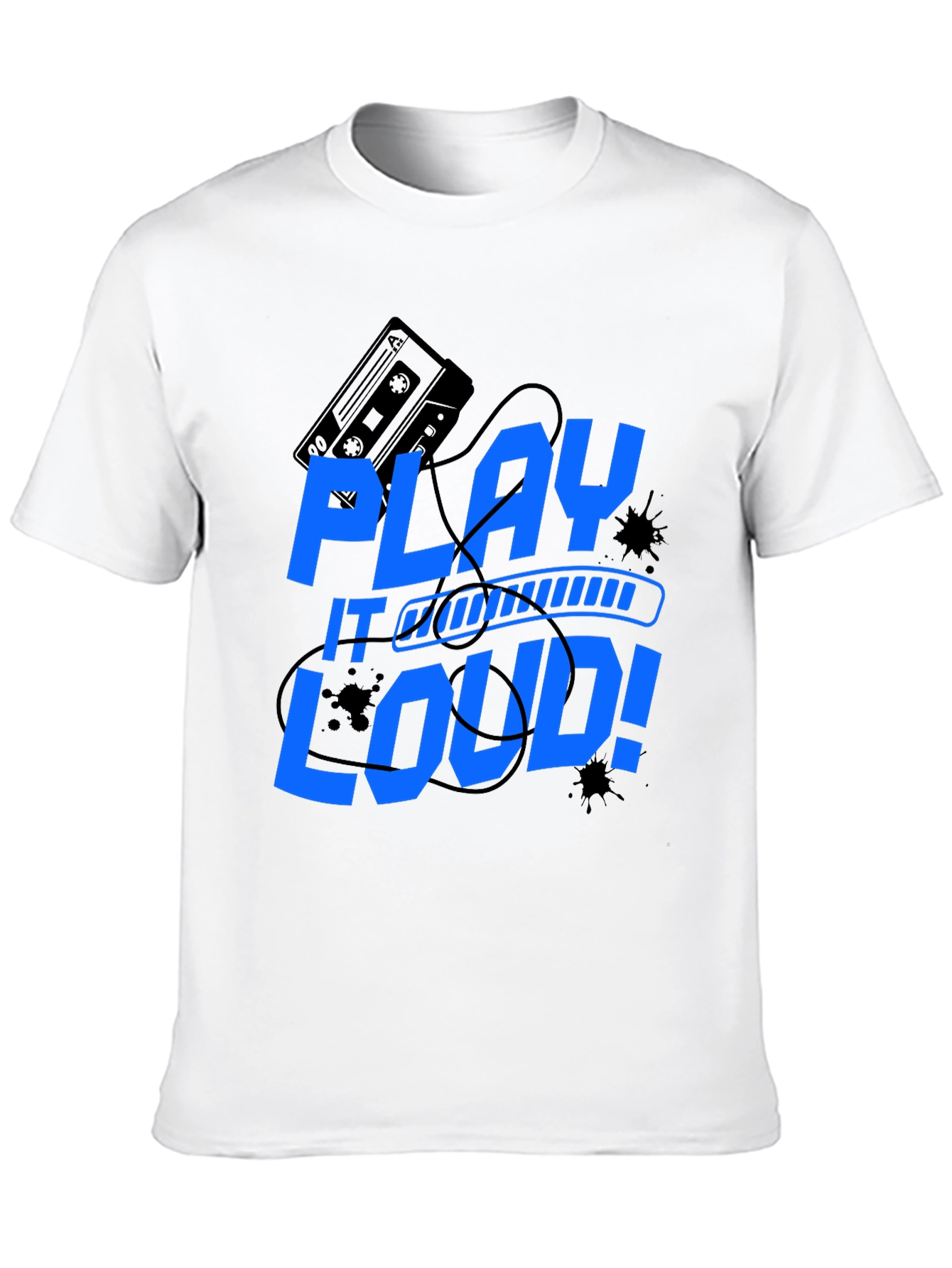 Play It Loud Graphic Tee - Music Lover Shirt