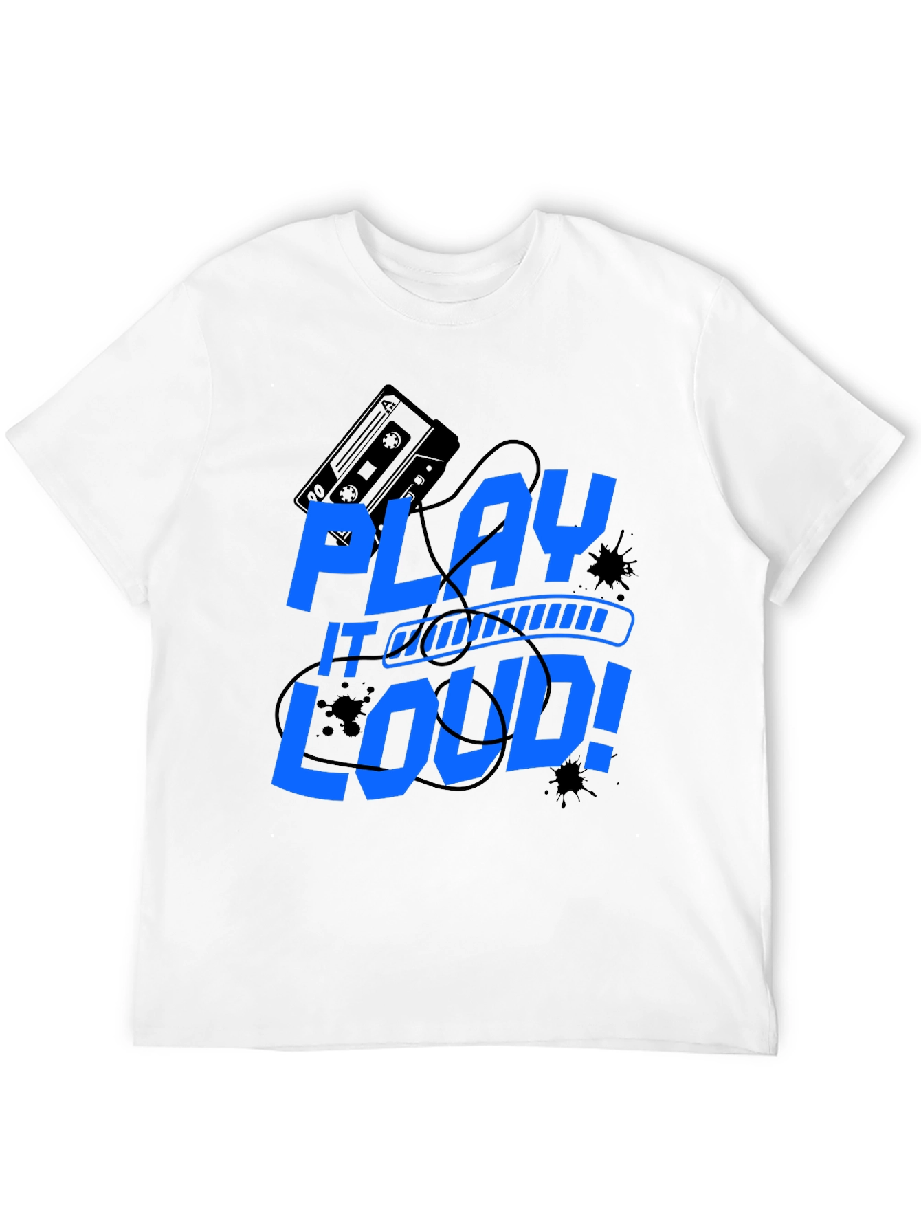 Play It Loud Graphic Tee - Music Lover Shirt