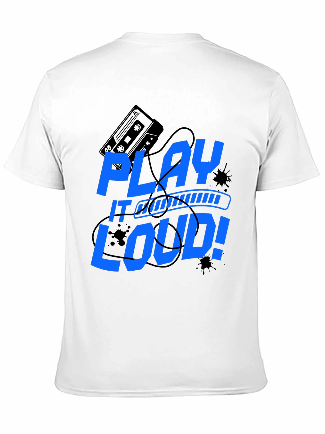 Play It Loud Graphic Tee - Music Lover Shirt