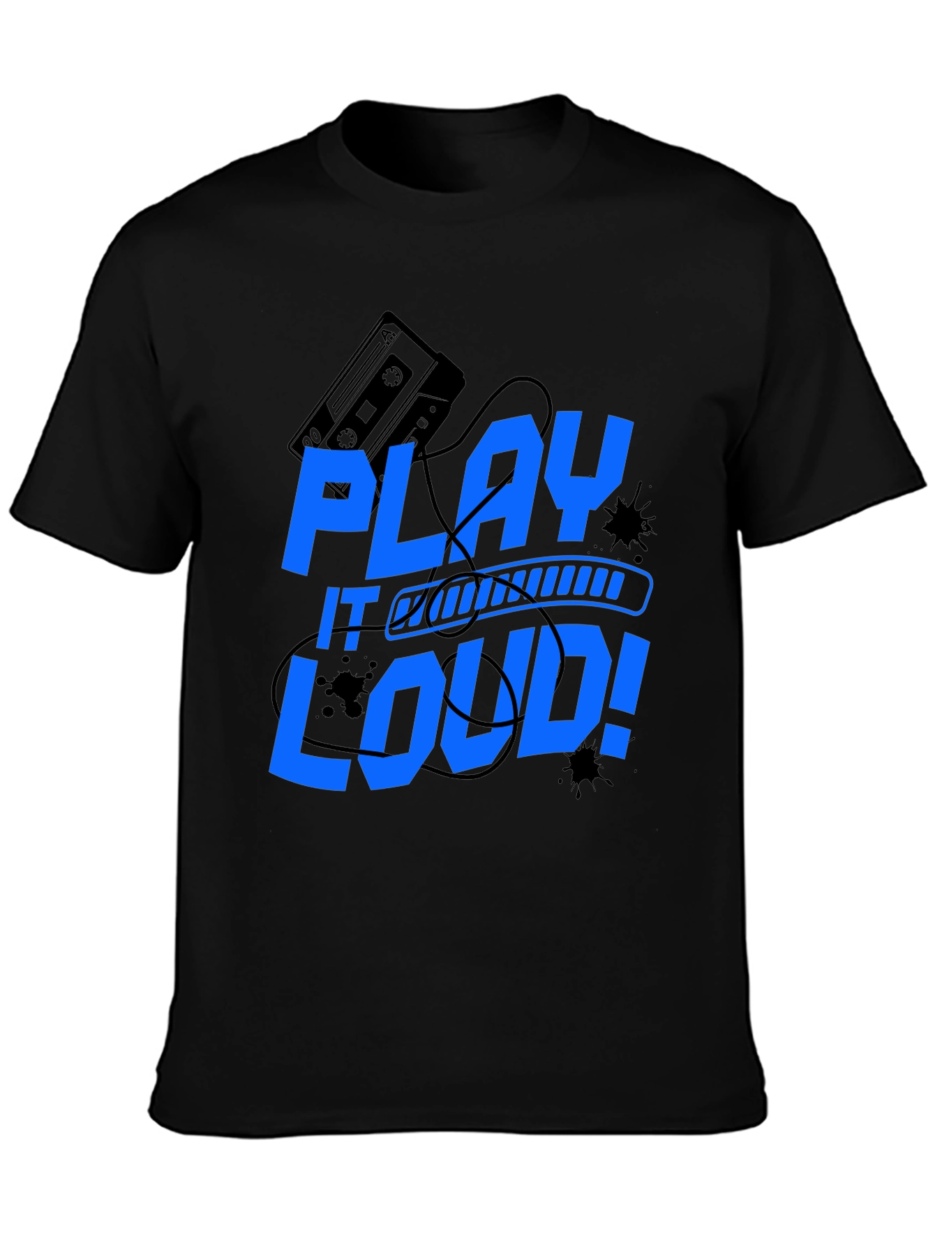 Play It Loud Graphic Tee - Music Lover Shirt