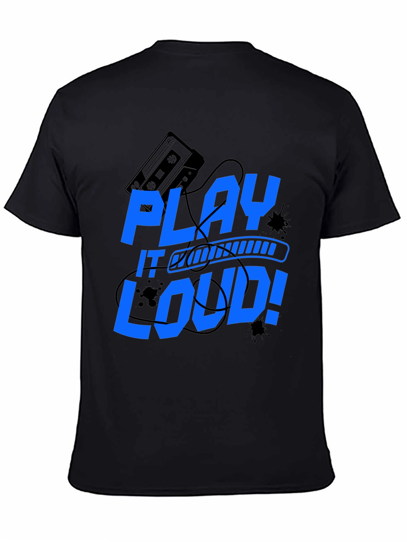Play It Loud Graphic Tee - Music Lover Shirt