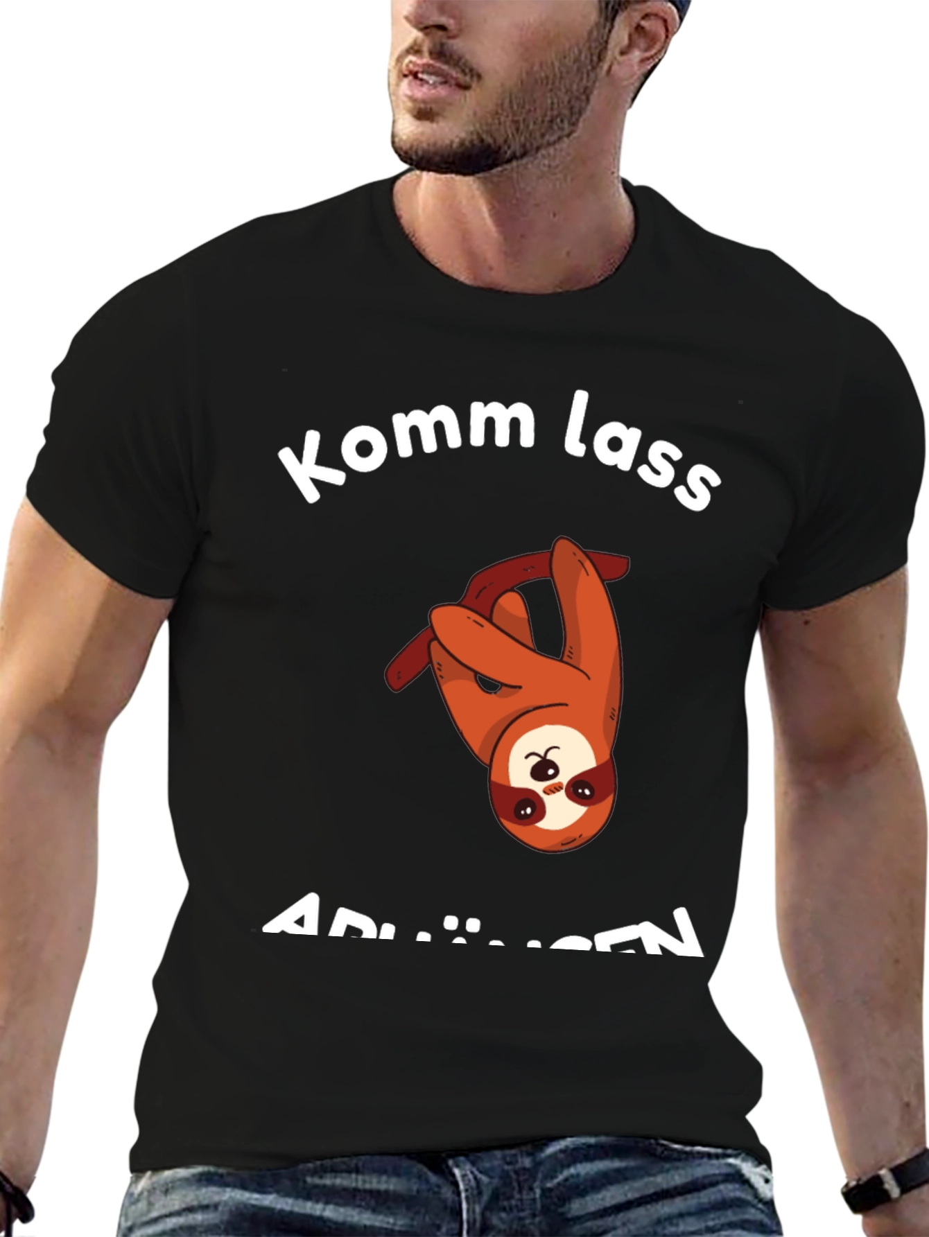 Komm Lass AbhÄngen T-Shirt - Sloth Graphic Tee