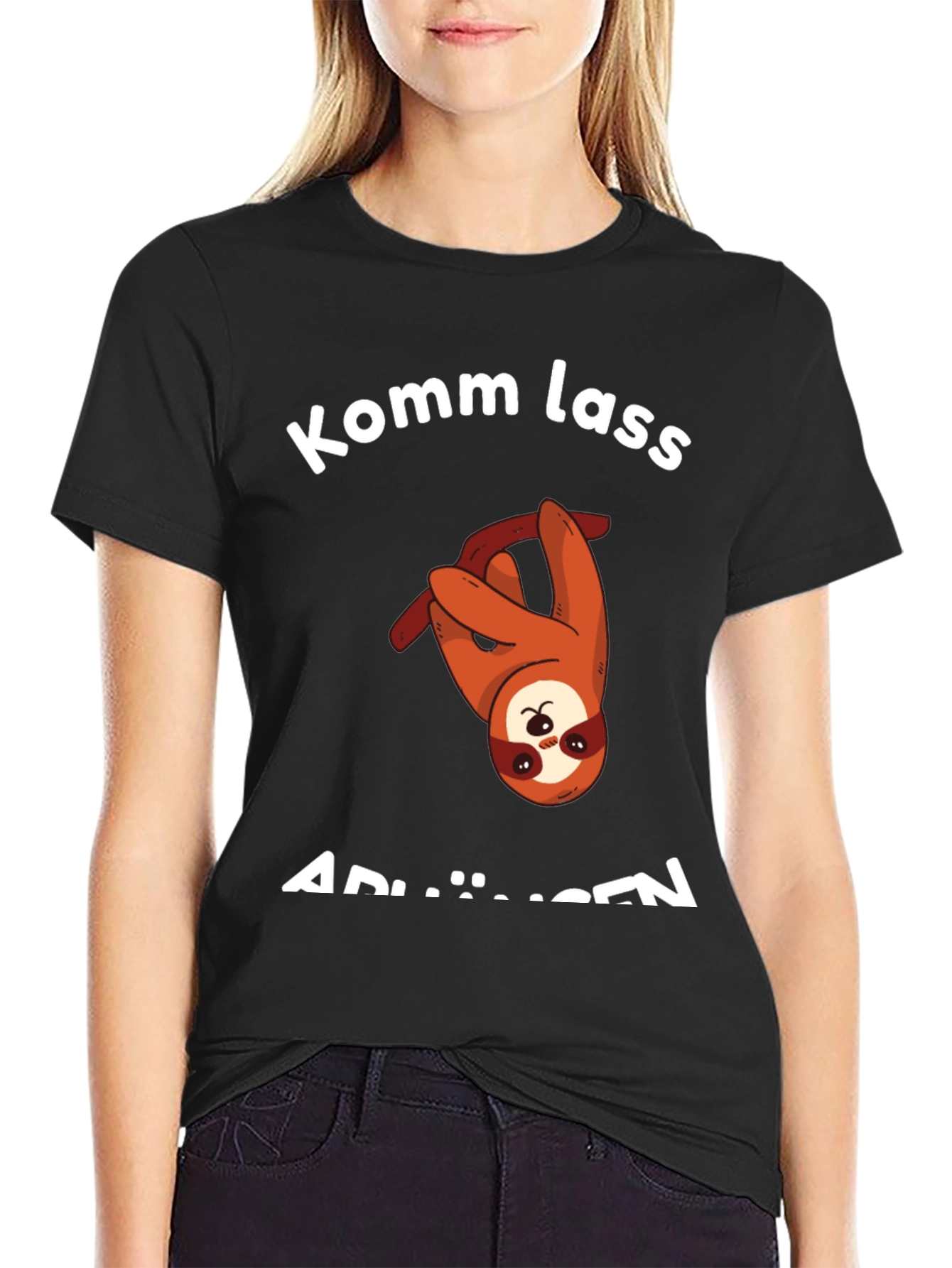 Komm Lass AbhÄngen T-Shirt - Sloth Graphic Tee
