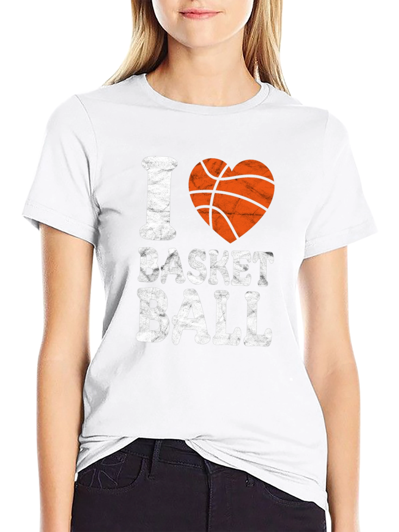 I Heart Basketball Graphic Tee