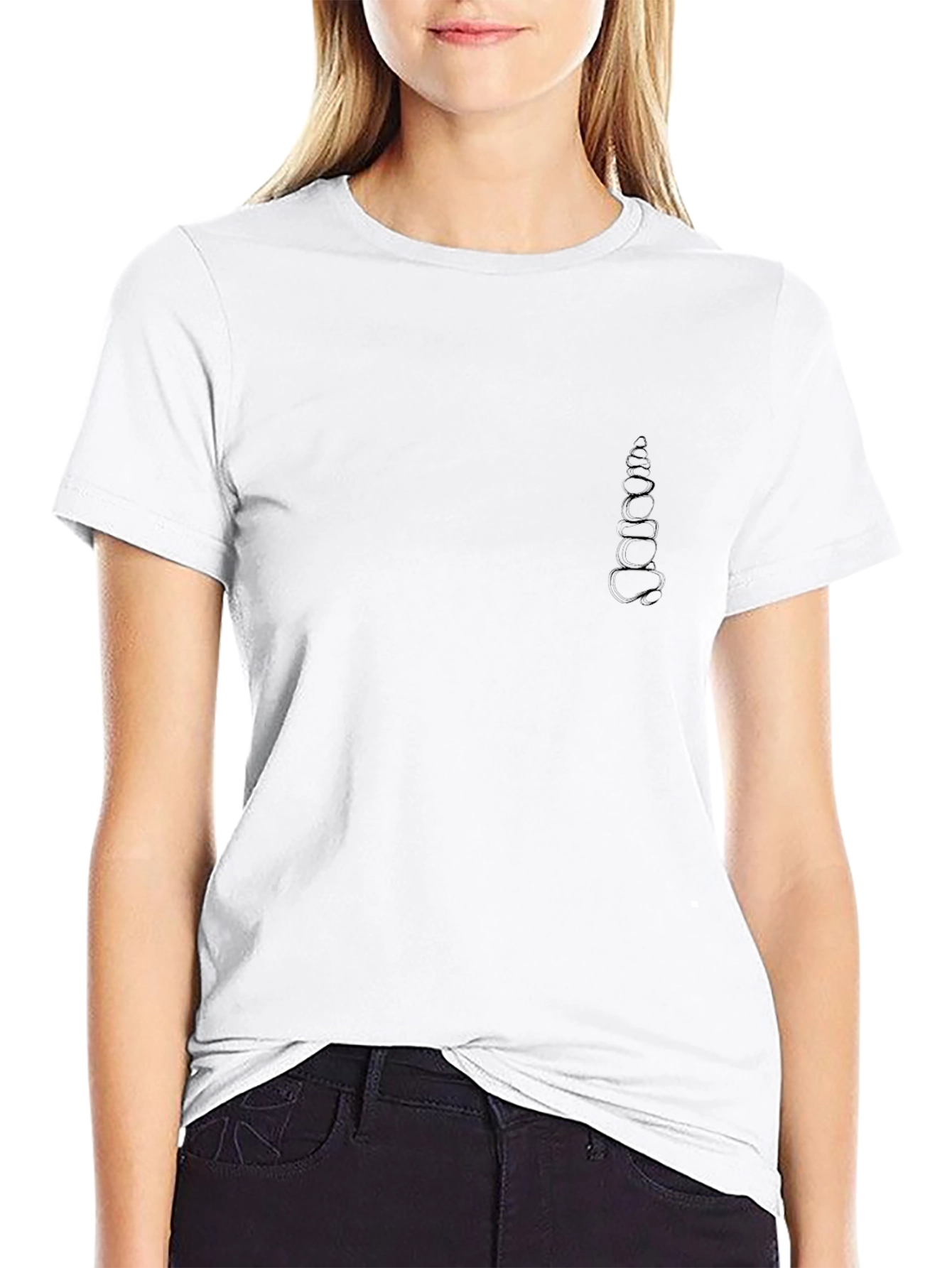 Mens Black Crew Neck Short Sleeve T-Shirt