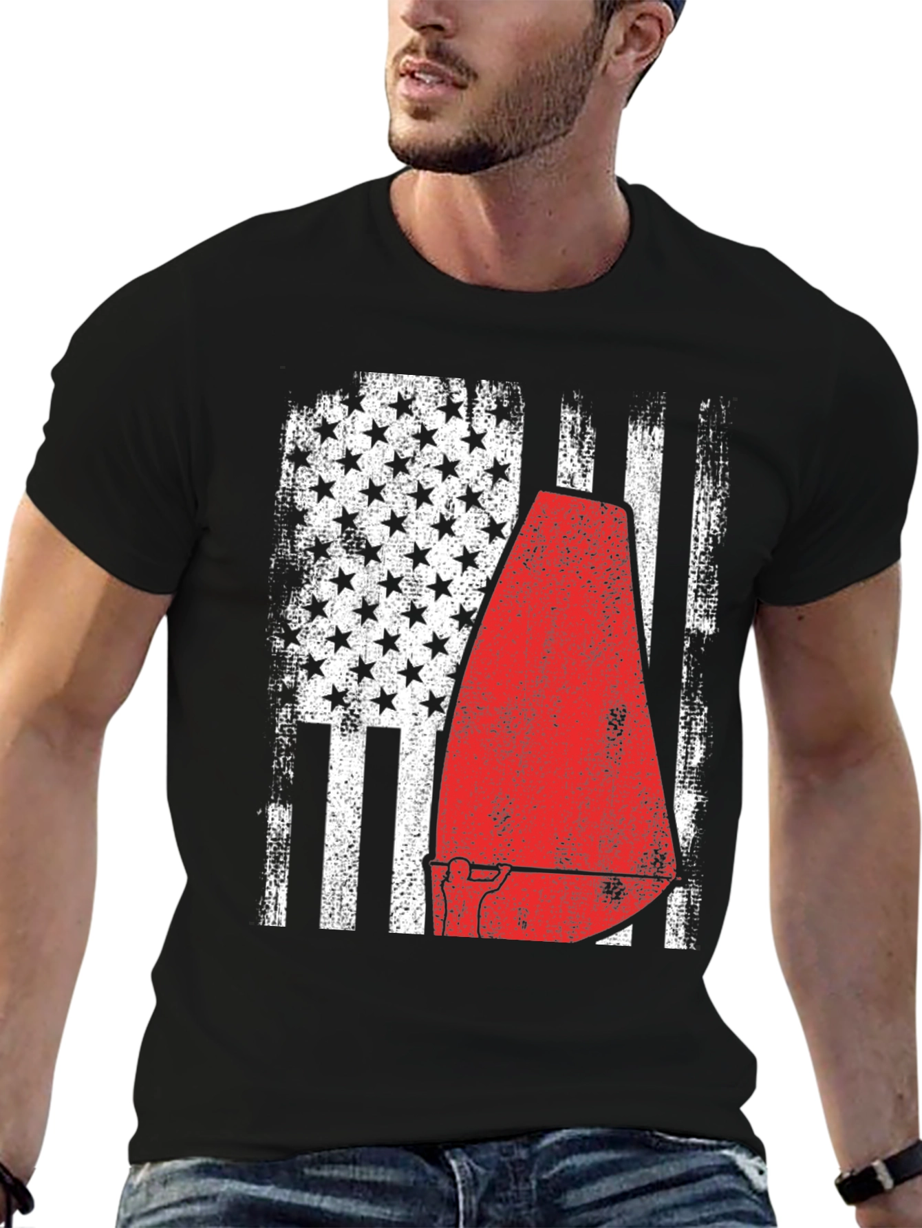 American Flag Fire Hydrant T-Shirt