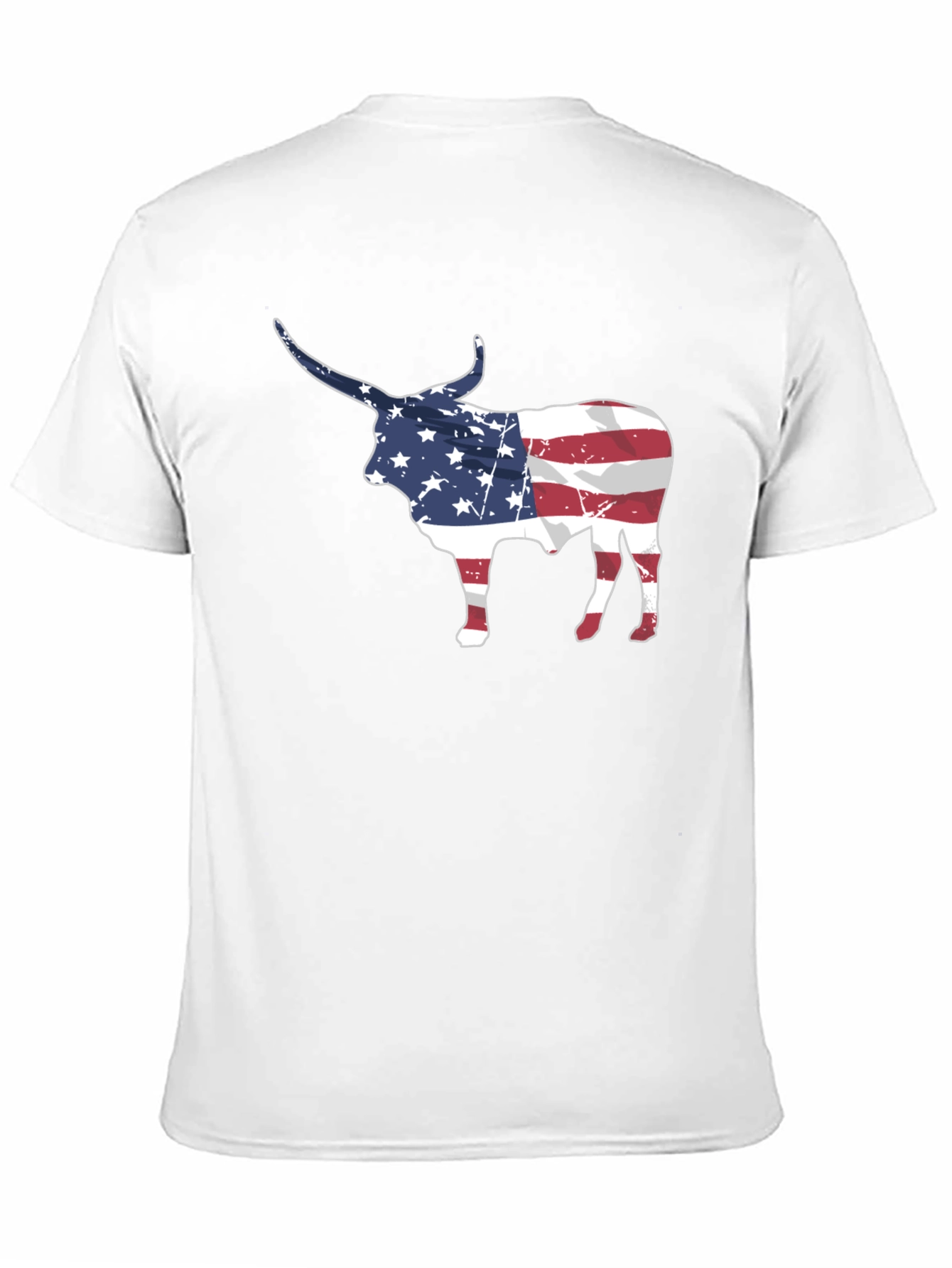 American Flag Bull Graphic Tee