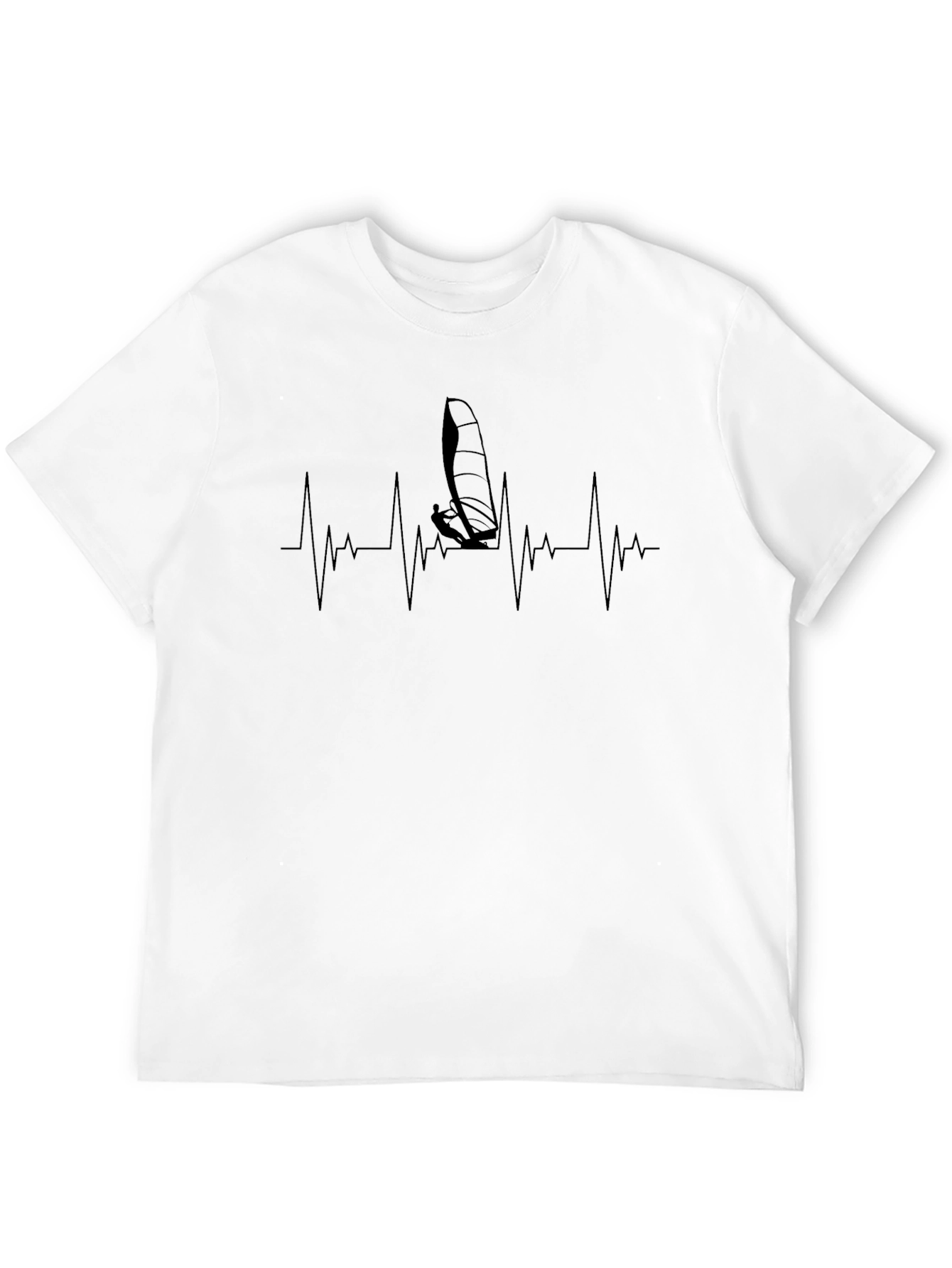 Windsurfing Heartbeat Graphic T-Shirt